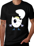 Winky Egg Graphic T-Shirt - Unique Cartoon Design