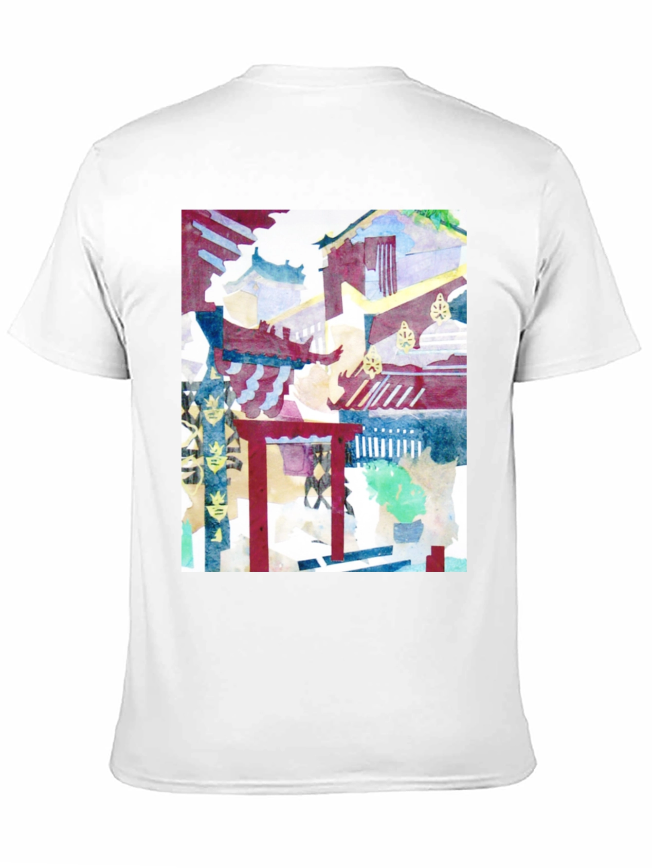 Abstract Asian Watercolor Art Tee