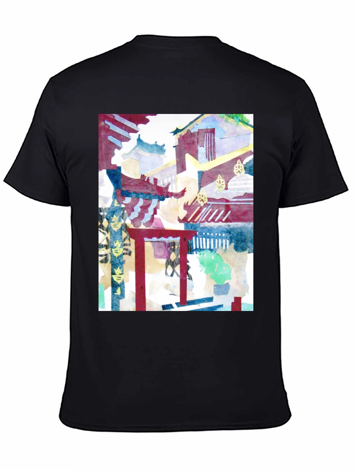 Abstract Asian Watercolor Art Tee