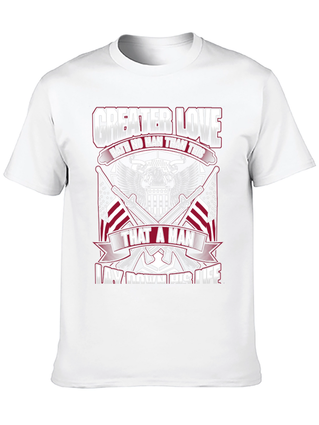 Greater Love Patriotic Graphic T-Shirt