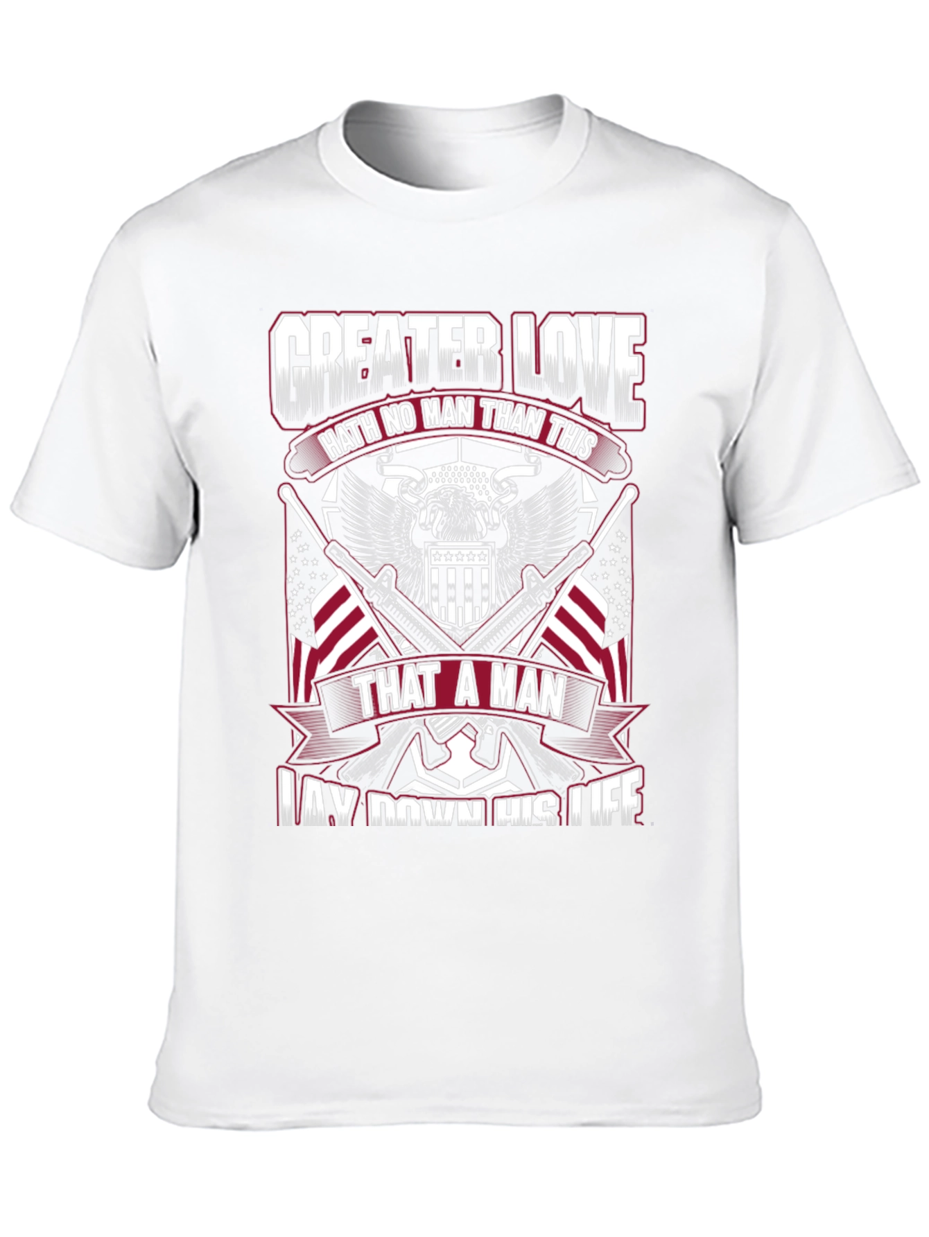 Greater Love Patriotic Graphic T-Shirt