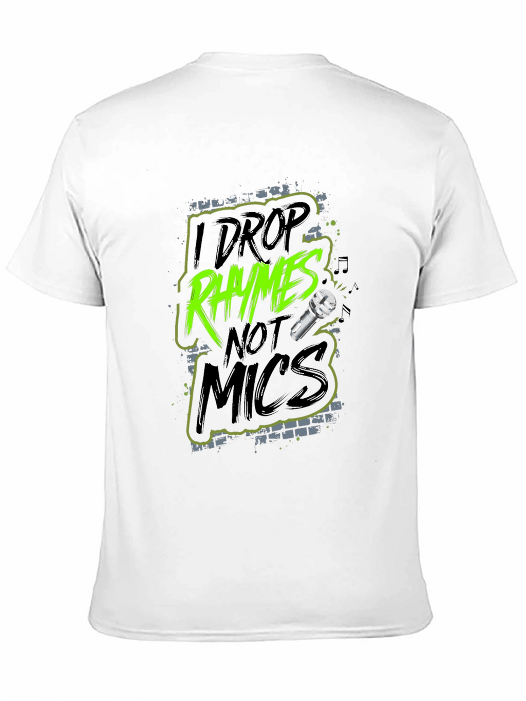 Rhymes Not Mics Graphic Tee - Cool Urban Style