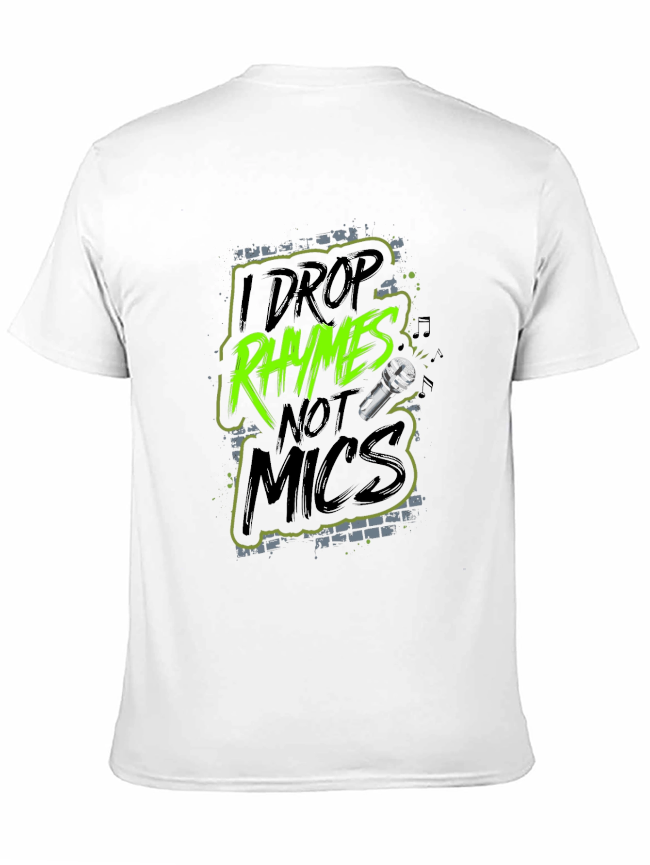 Rhymes Not Mics Graphic Tee - Cool Urban Style