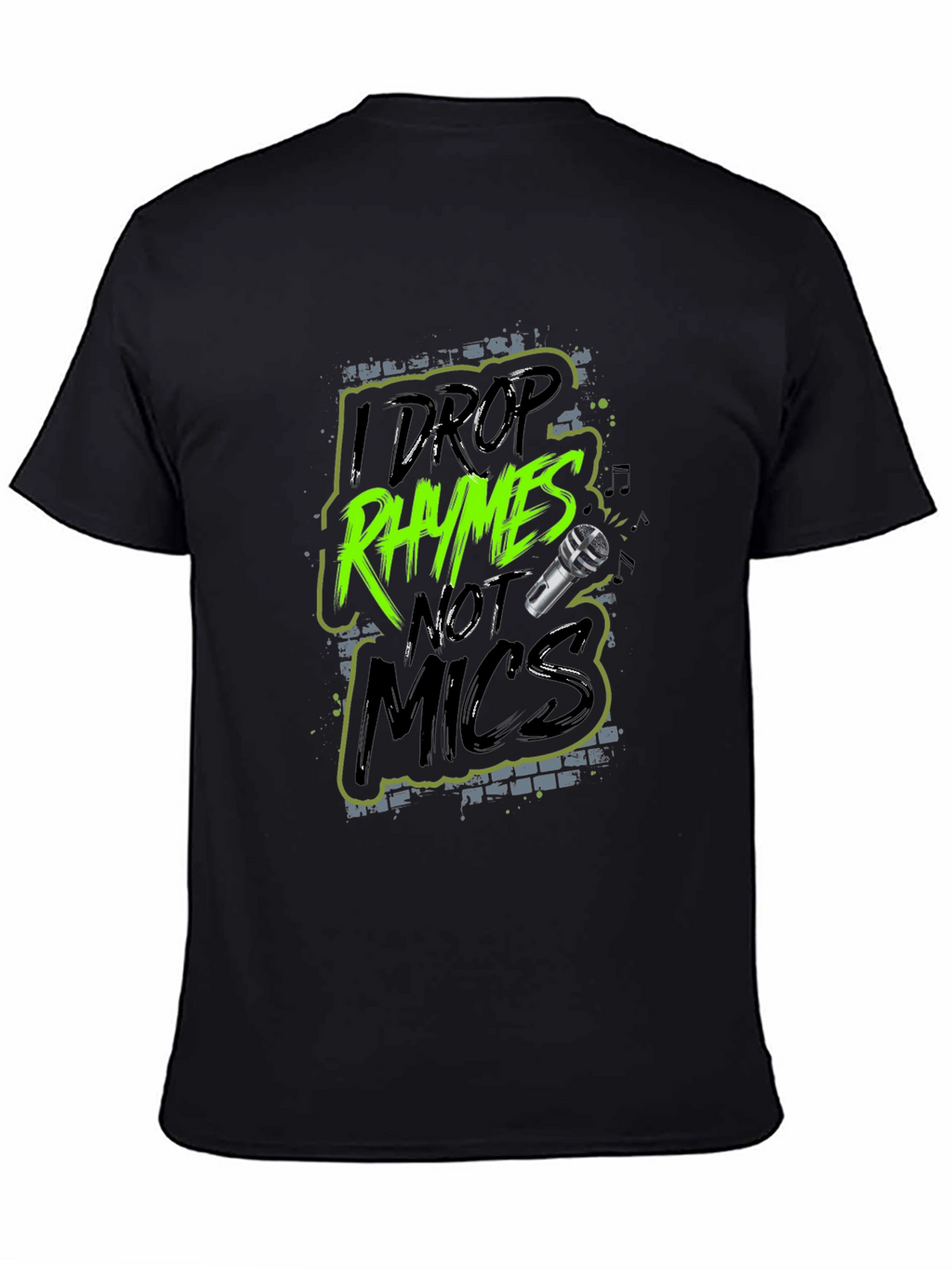 Rhymes Not Mics Graphic Tee - Cool Urban Style
