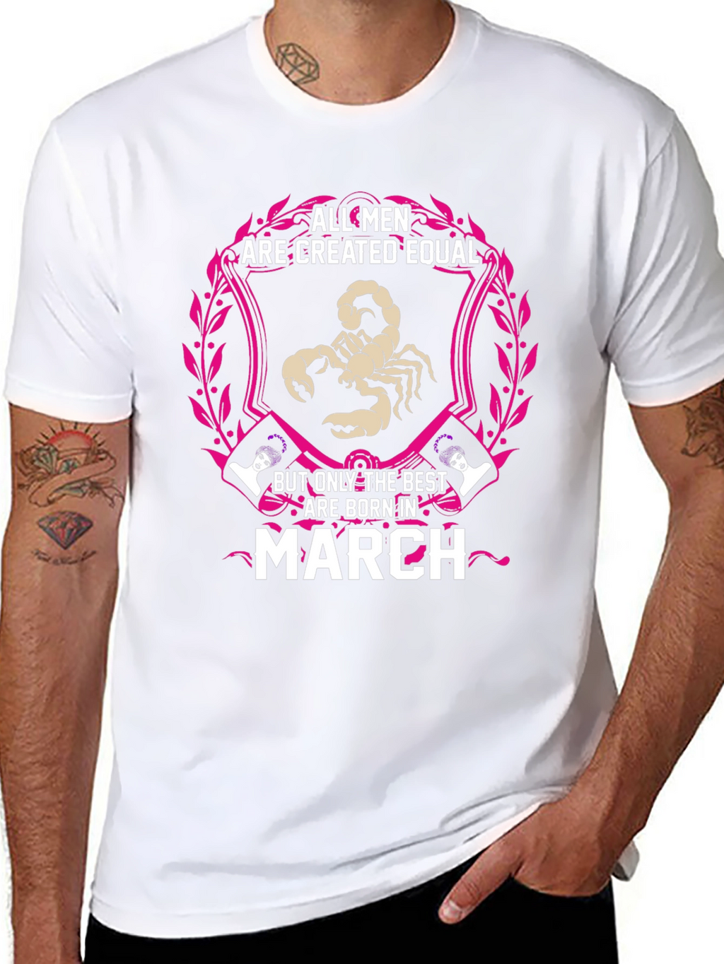 March Birthday T-Shirt - All Men Created Equal