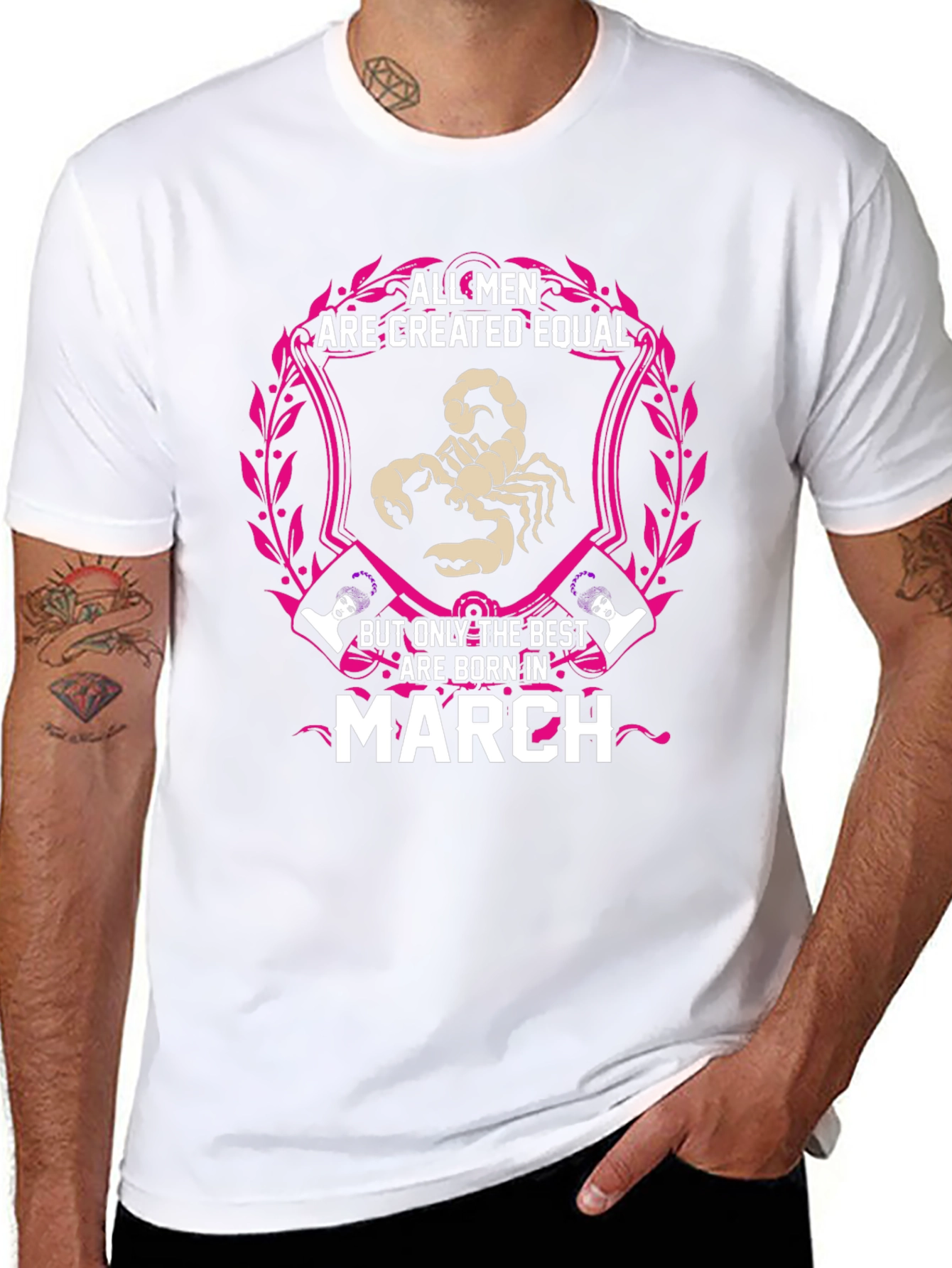 March Birthday T-Shirt - All Men Created Equal