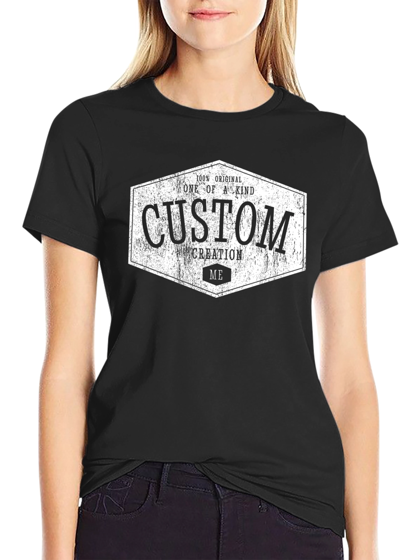 Custom Creation Graphic T-Shirt - Black