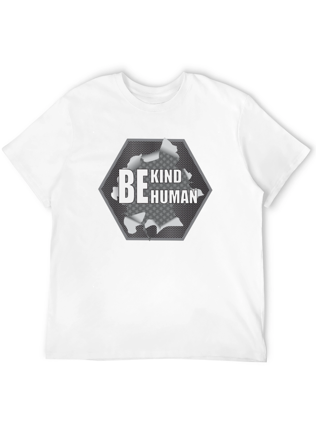Be Kind Human Graphic T-Shirt - Black