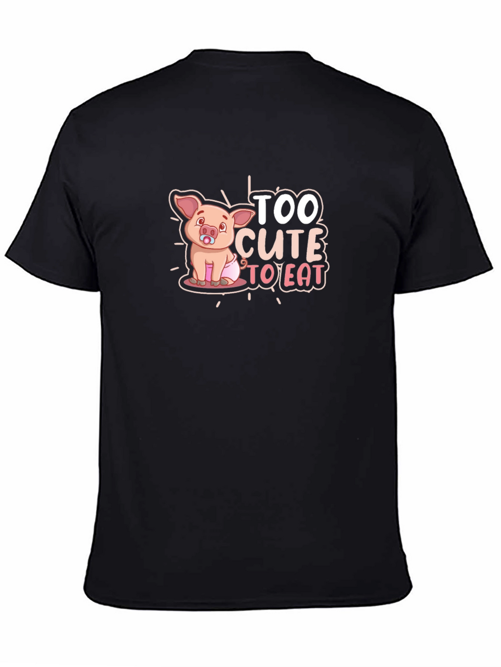 Cute Piglet Graphic Tee - Too Cute to Eat!