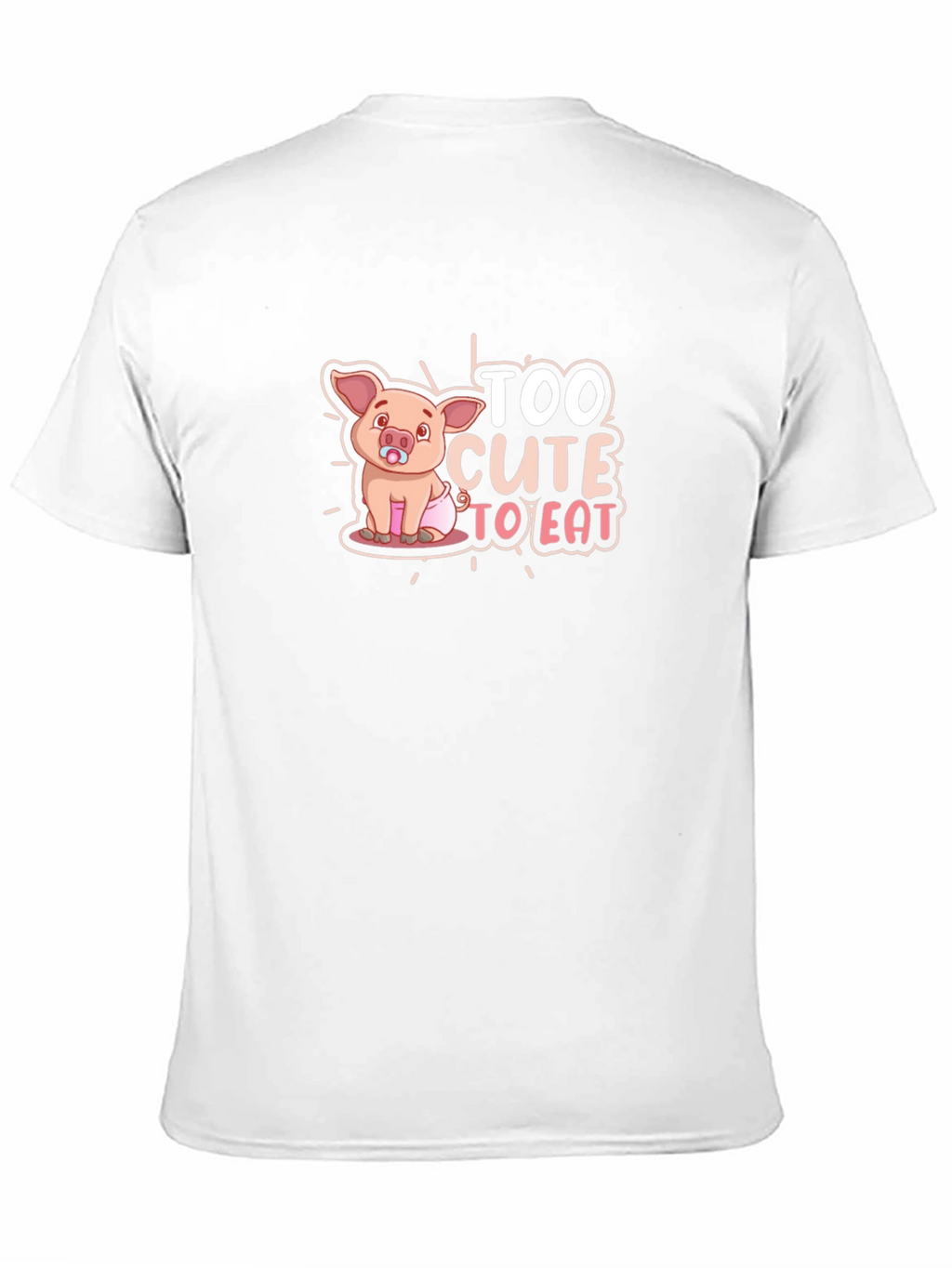 Cute Piglet Graphic Tee - Too Cute to Eat!