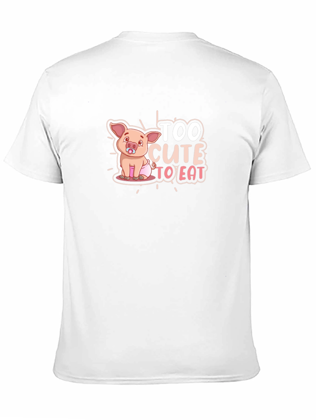 Cute Piglet Graphic Tee - Too Cute to Eat!