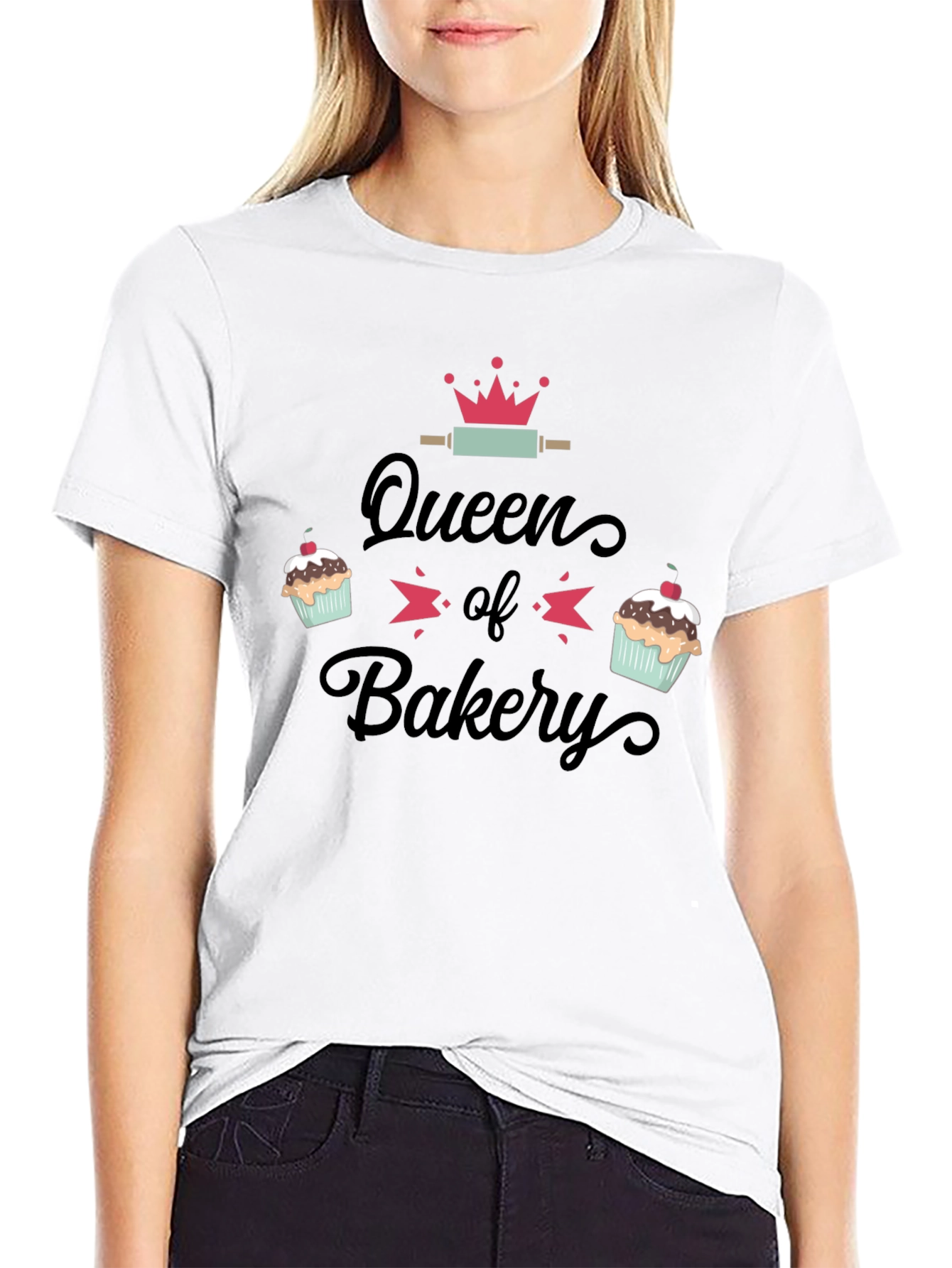 Queen of Bakery T-Shirt - Baking Enthusiast Gift
