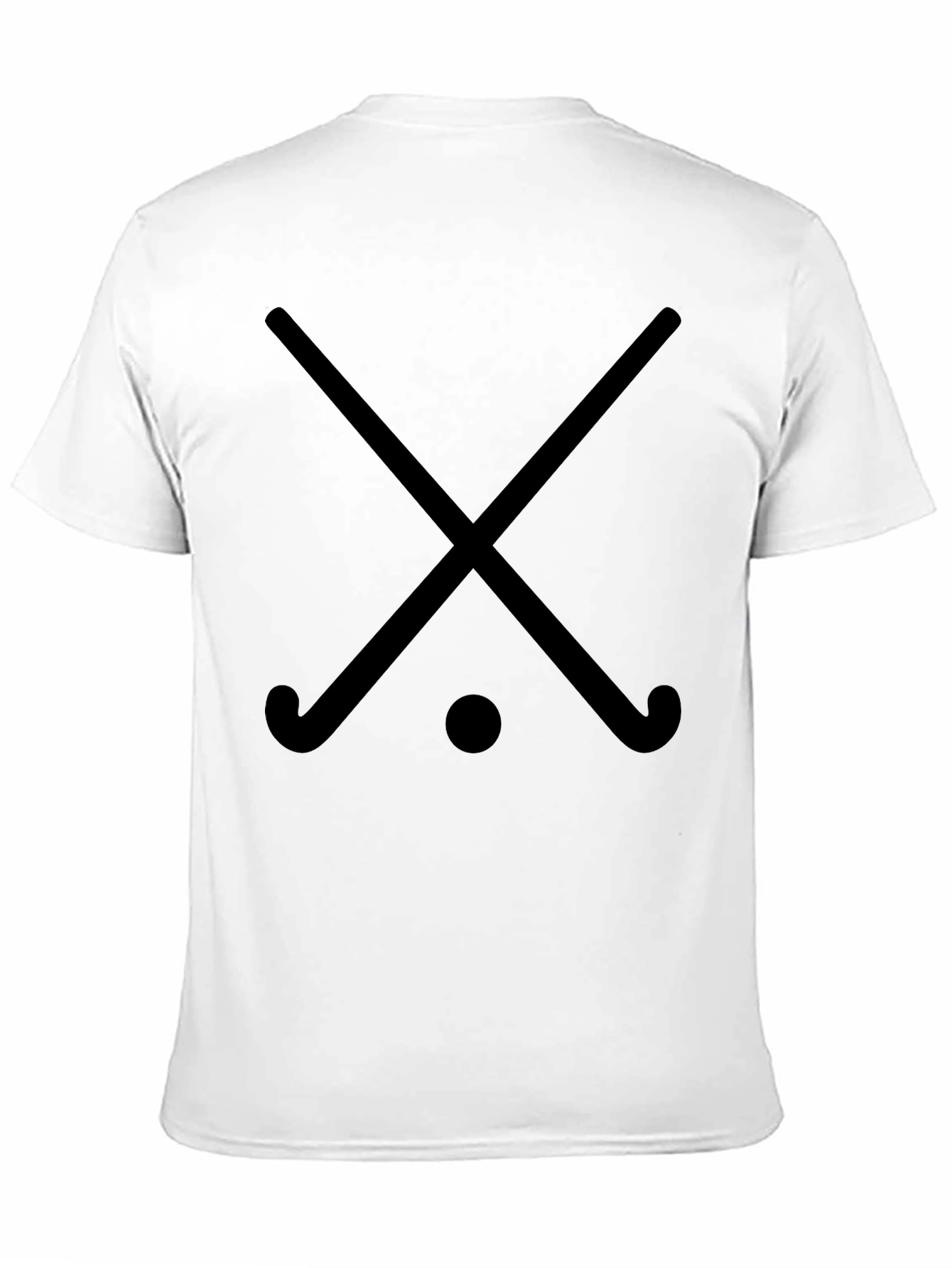 Hockey Sticks Graphic Tee - Black Cotton T-Shirt