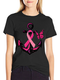Breast Cancer Anchor Butterfly T-Shirt
