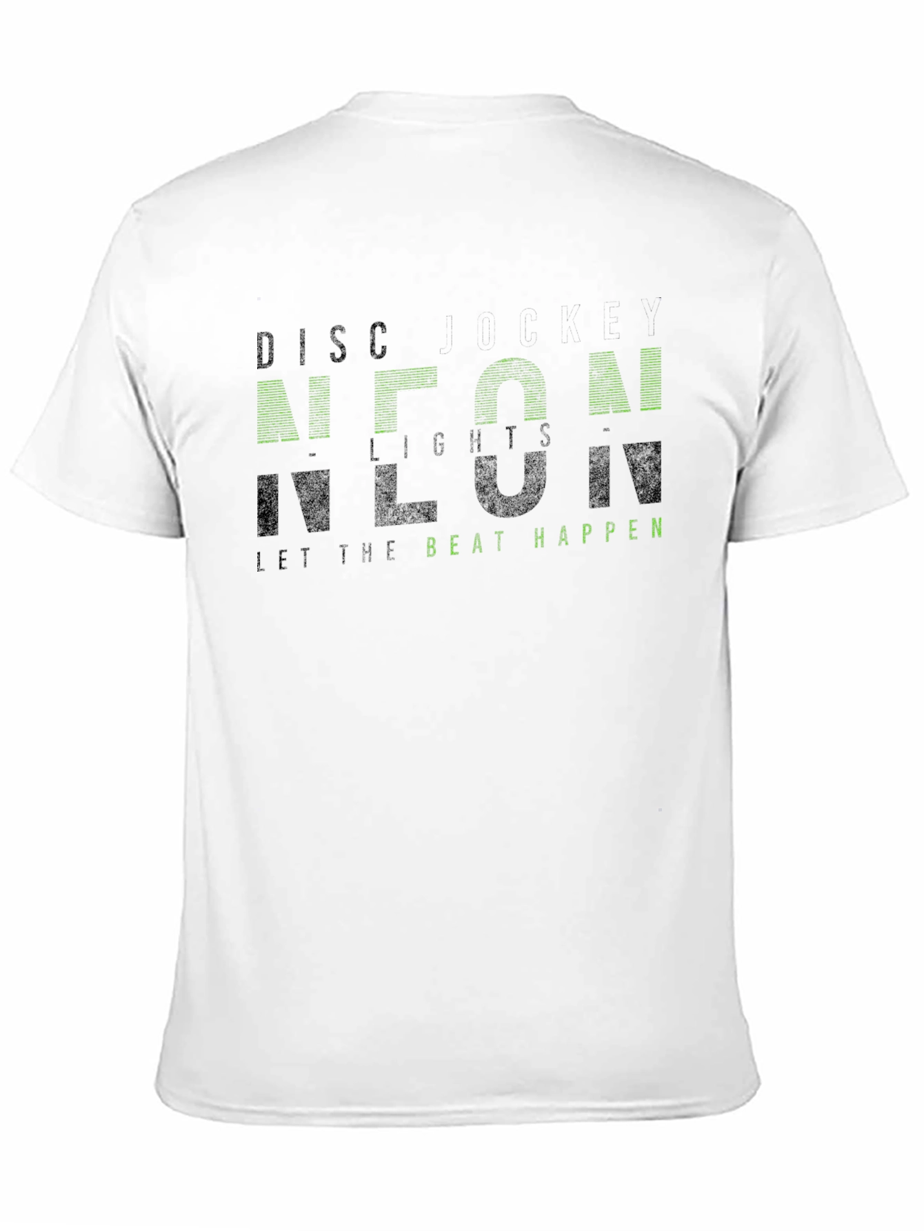 Neon Lights Black Graphic Tee