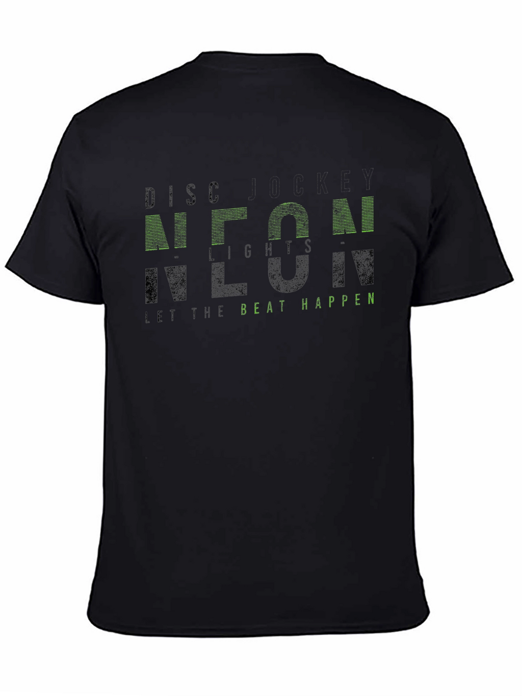 Neon Lights Black Graphic Tee