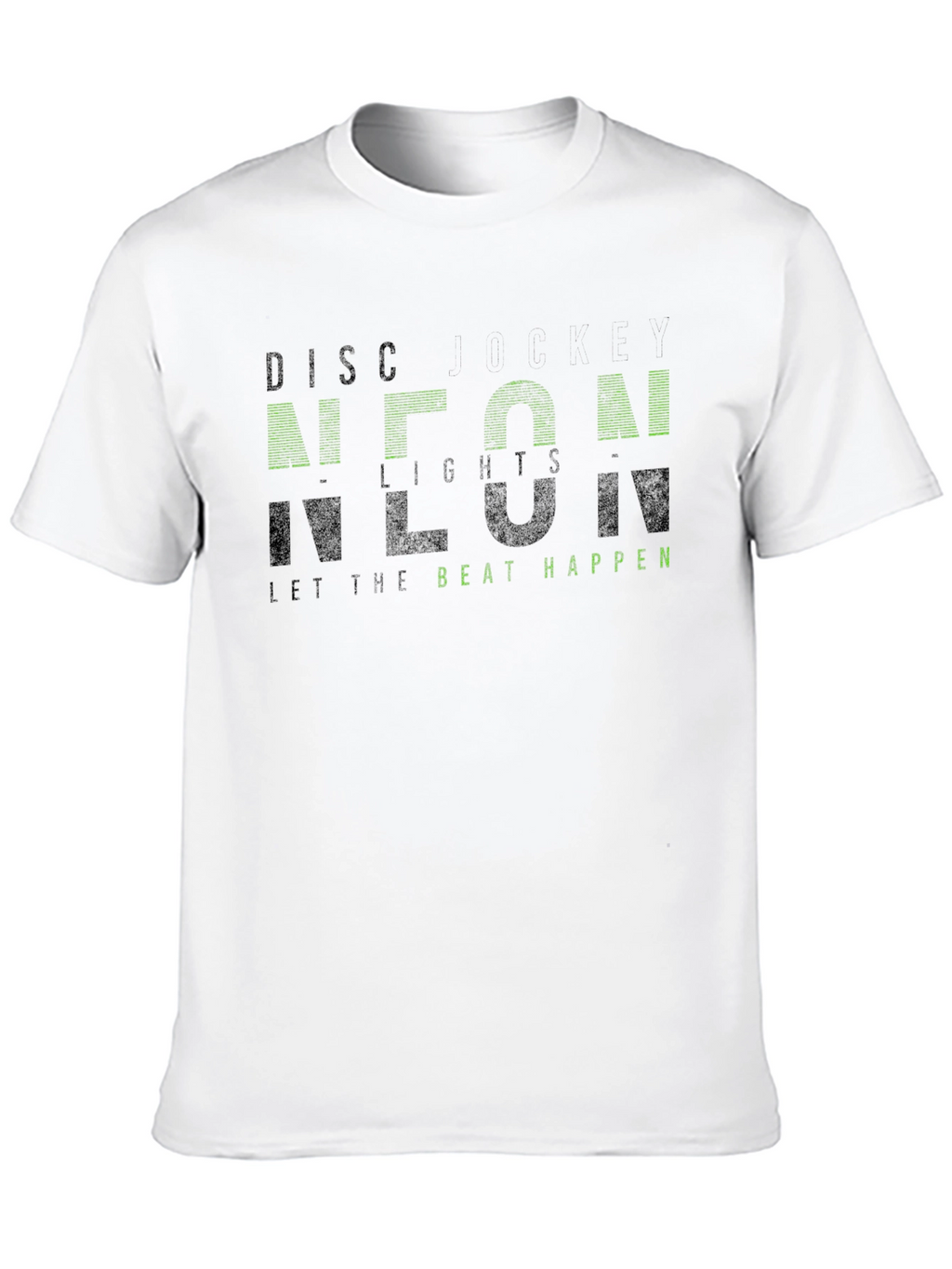 Neon Lights Black Graphic Tee