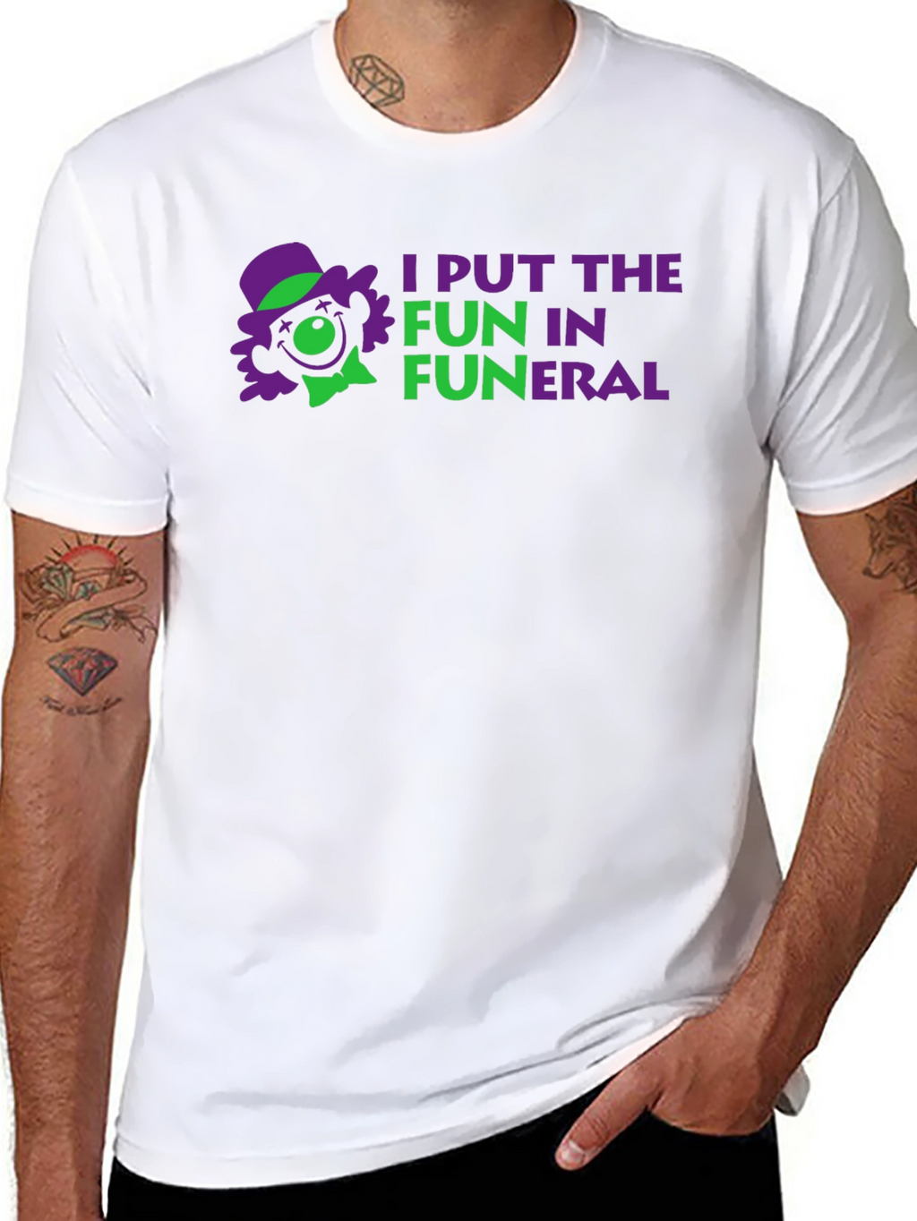 I Put the Fun in Funeral Black T-Shirt