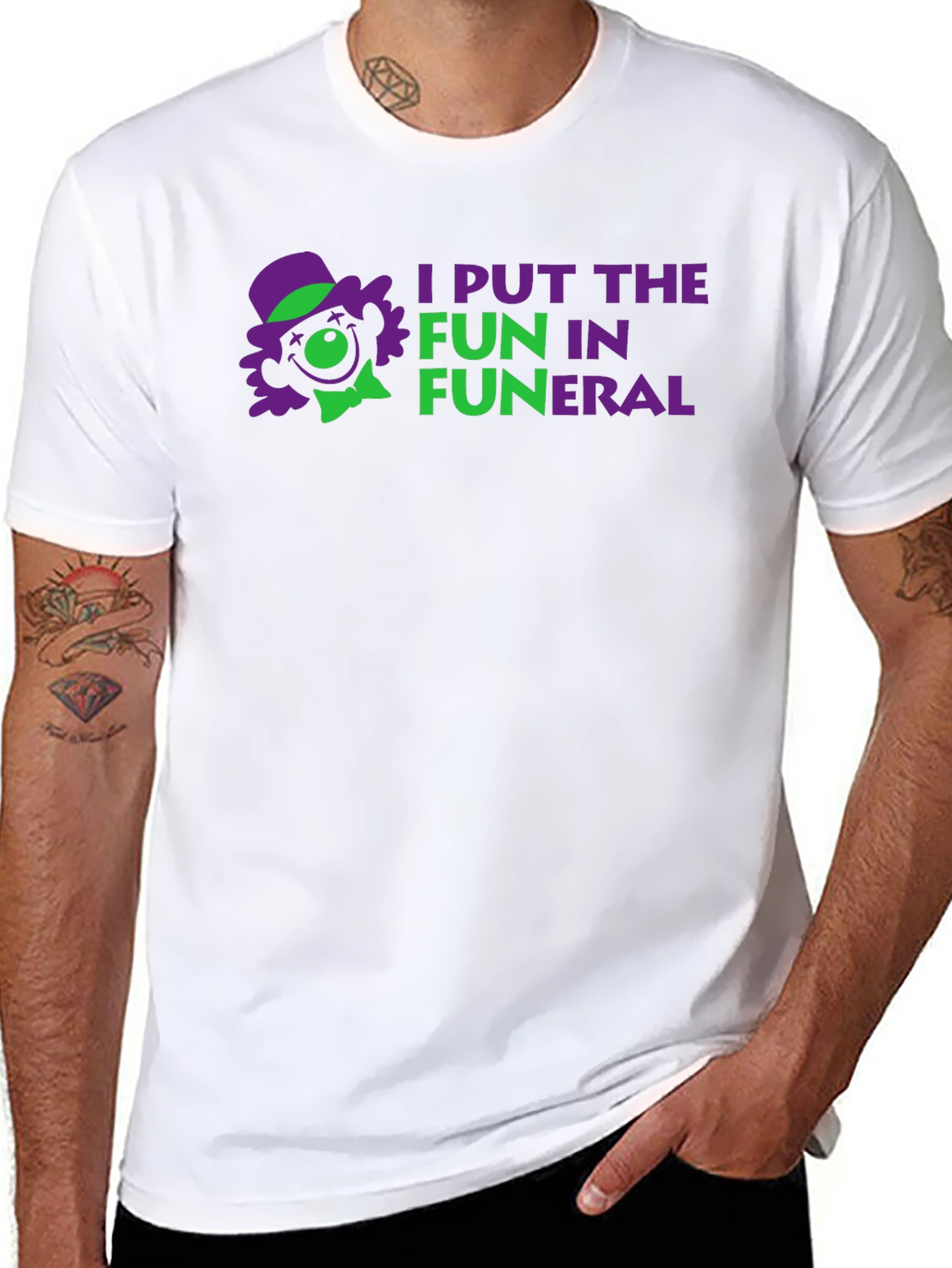 I Put the Fun in Funeral Black T-Shirt
