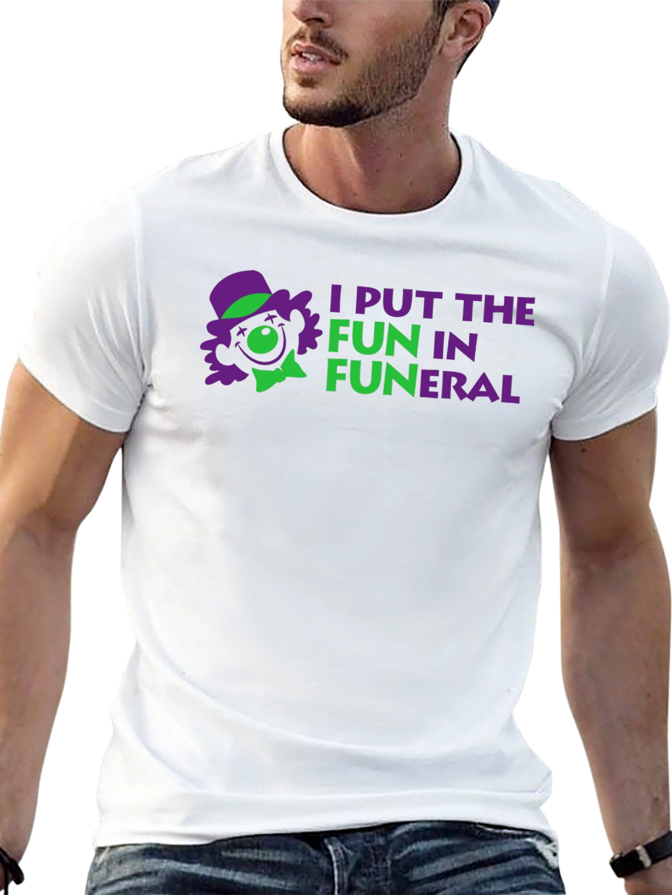 I Put the Fun in Funeral Black T-Shirt