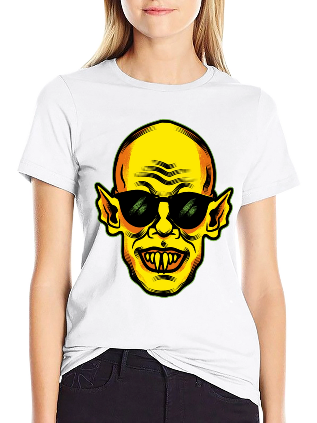 Cool Vampire Graphic Black T-Shirt