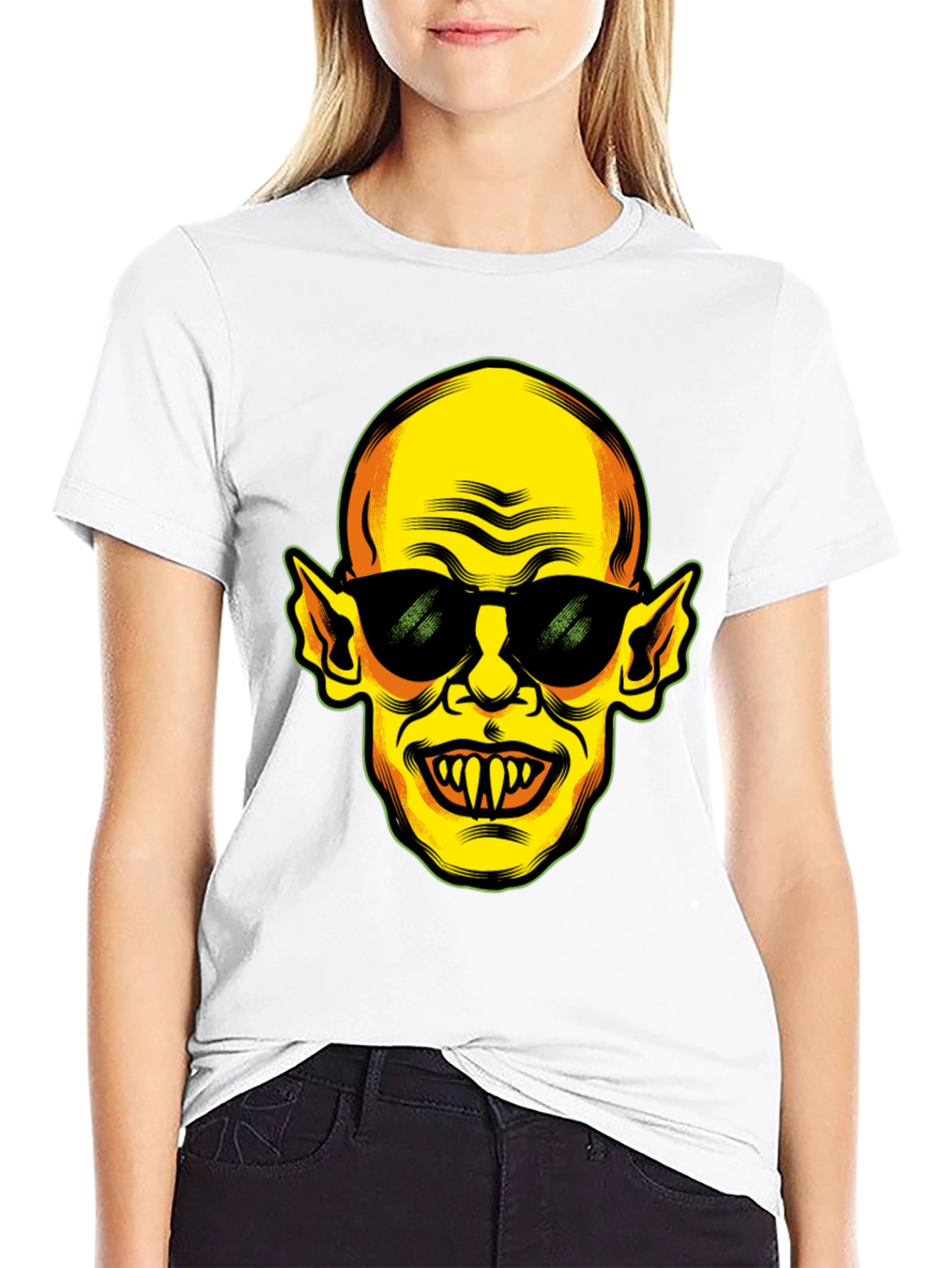 Cool Vampire Graphic Black T-Shirt