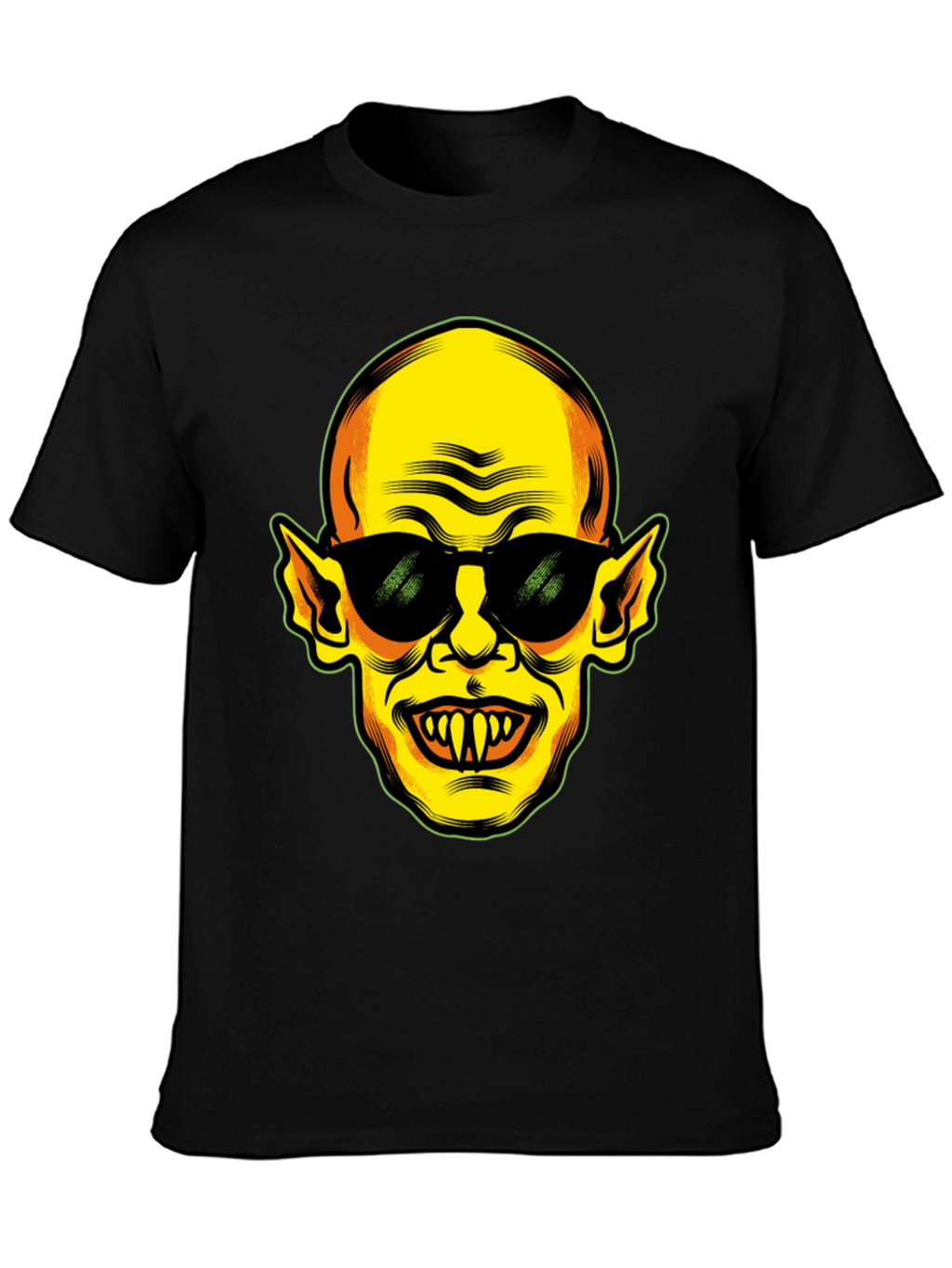 Cool Vampire Graphic Black T-Shirt