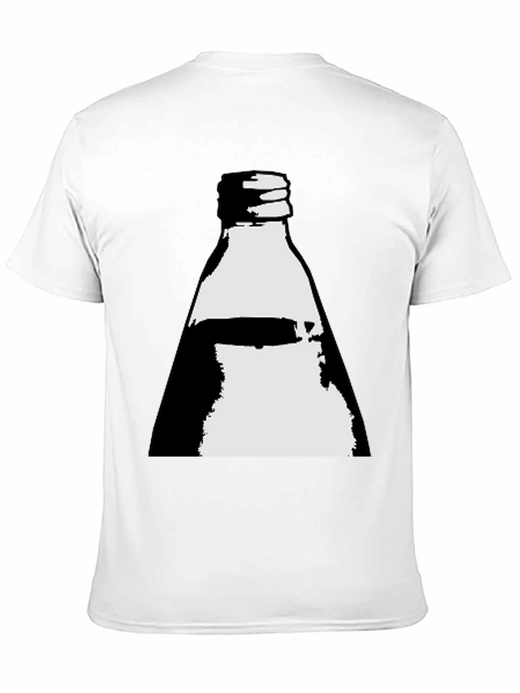 Bottle Graphic Tee - Black Cotton Blend