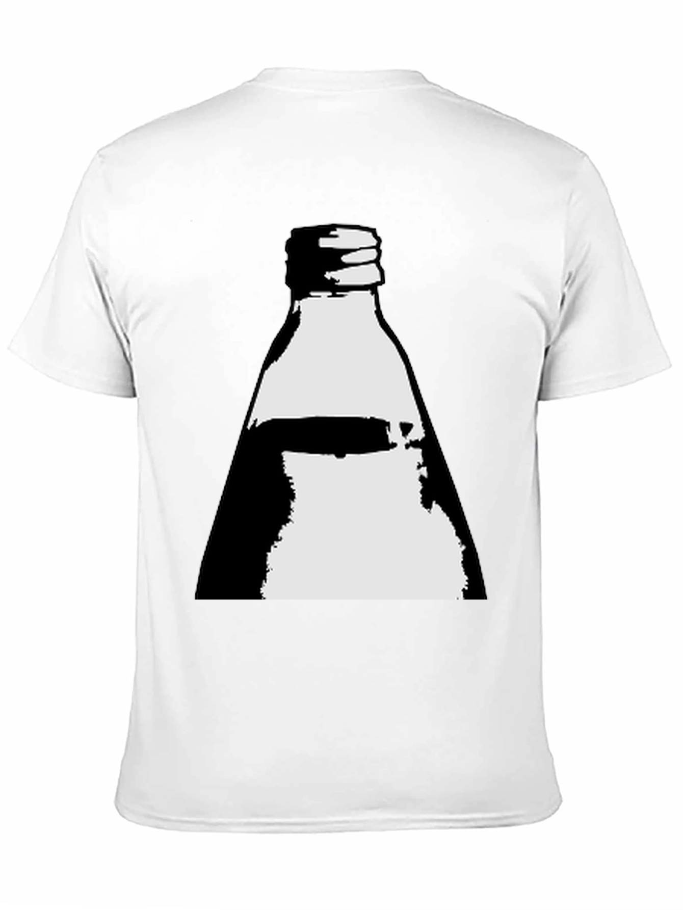 Bottle Graphic Tee - Black Cotton Blend