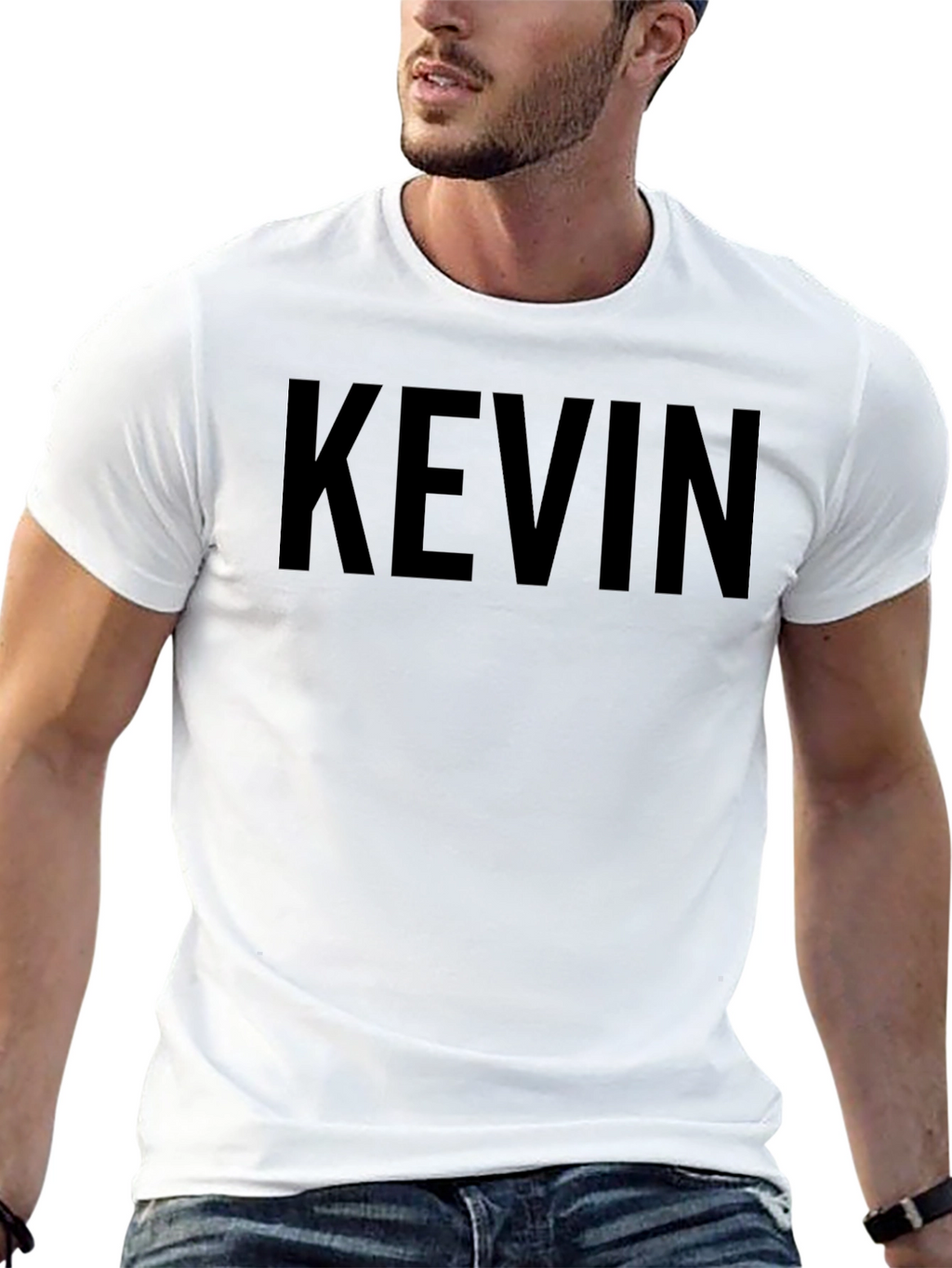 Personalized Black KEVIN T-Shirt