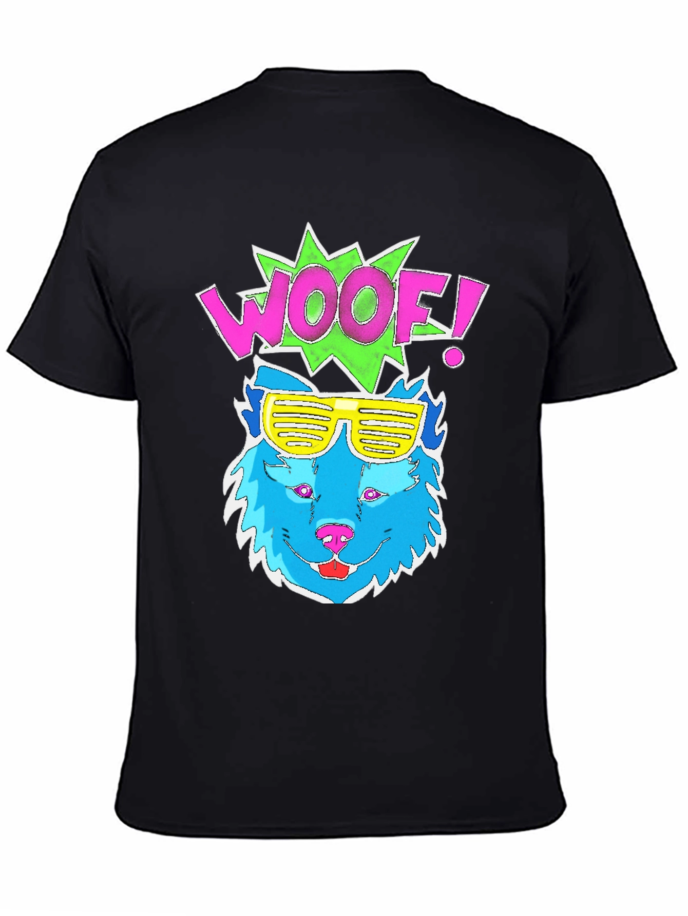 Woof! Dog Graphic Tee - Cool Shades