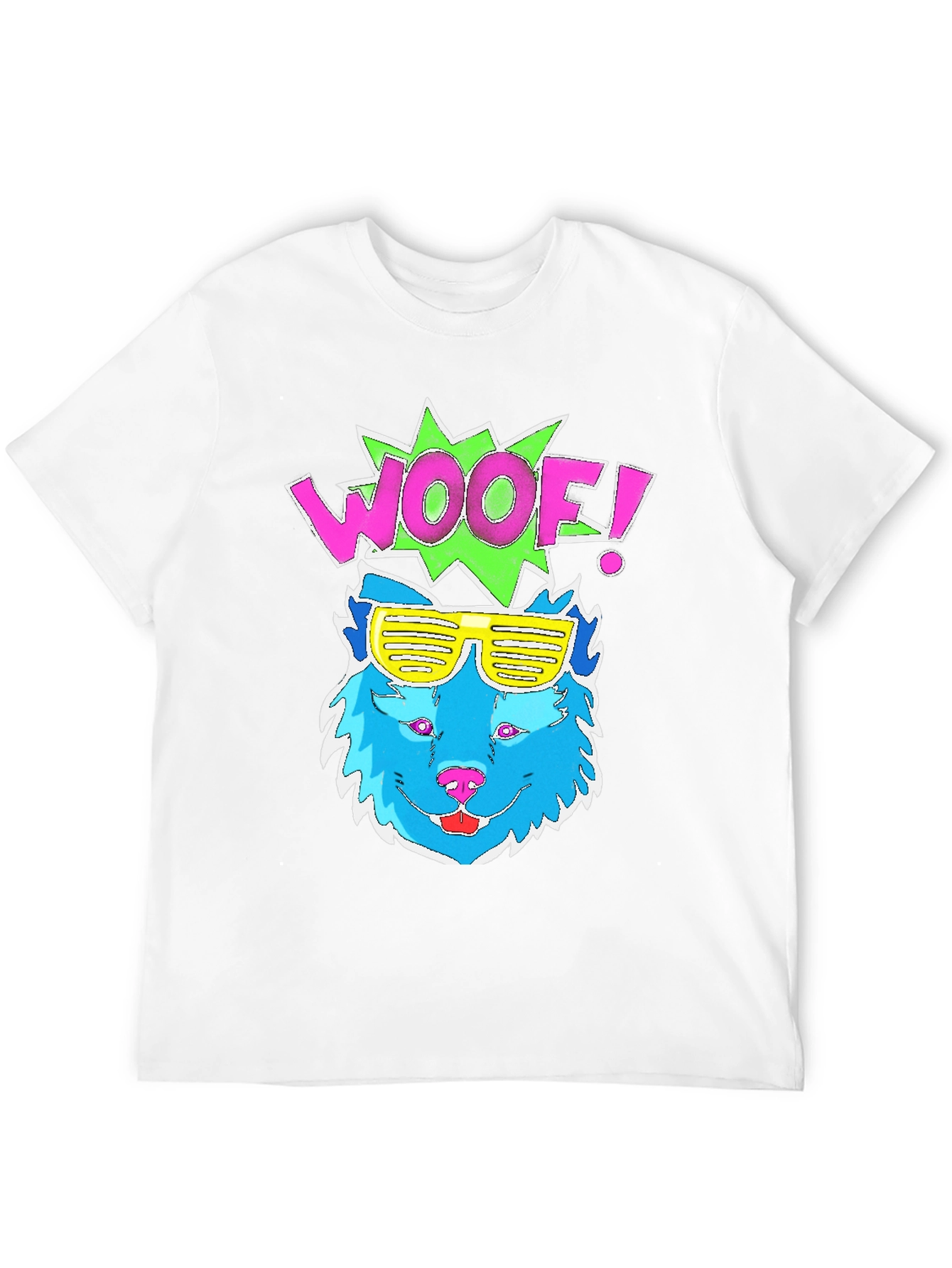 Woof! Dog Graphic Tee - Cool Shades
