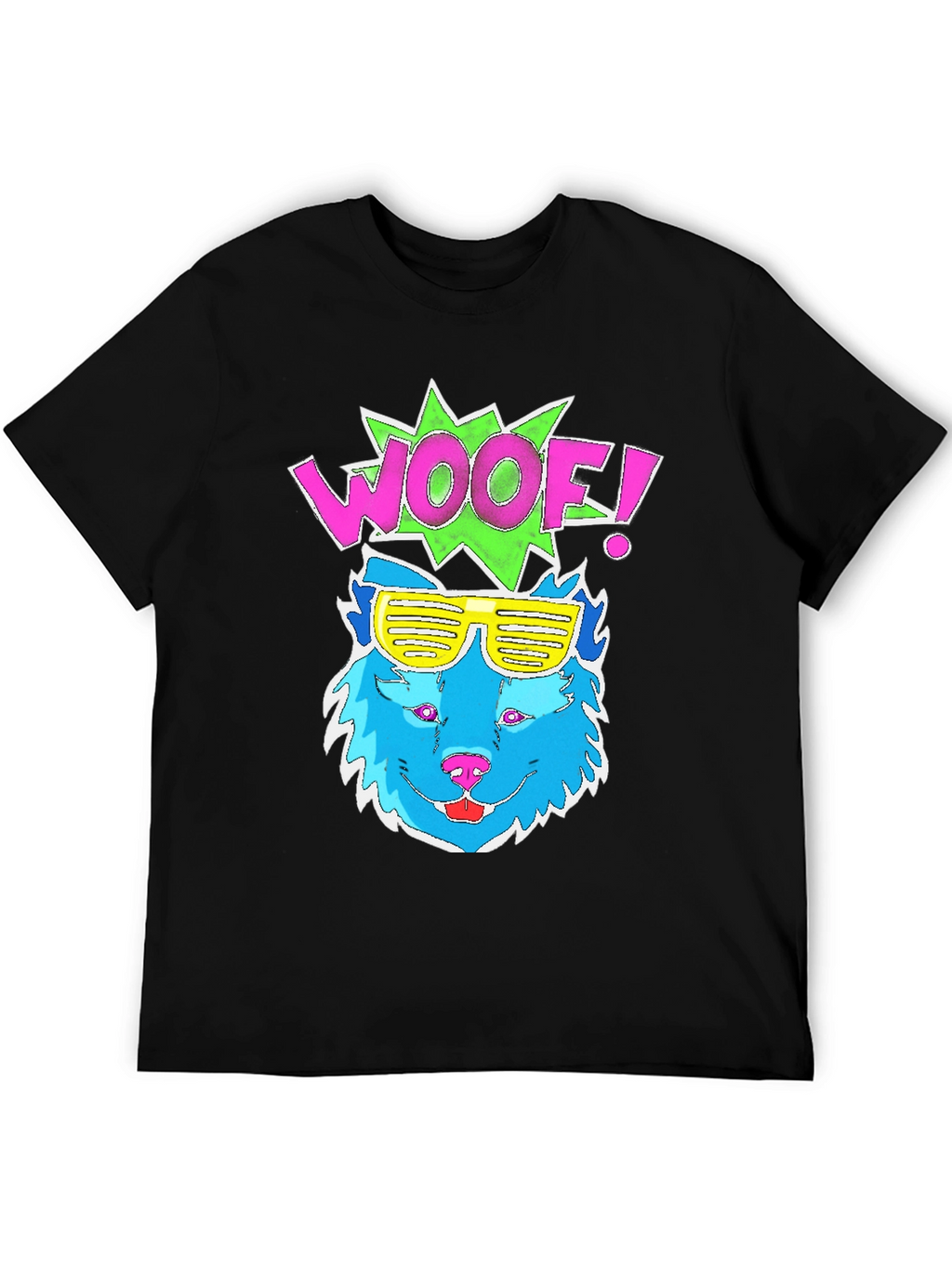 Woof! Dog Graphic Tee - Cool Shades