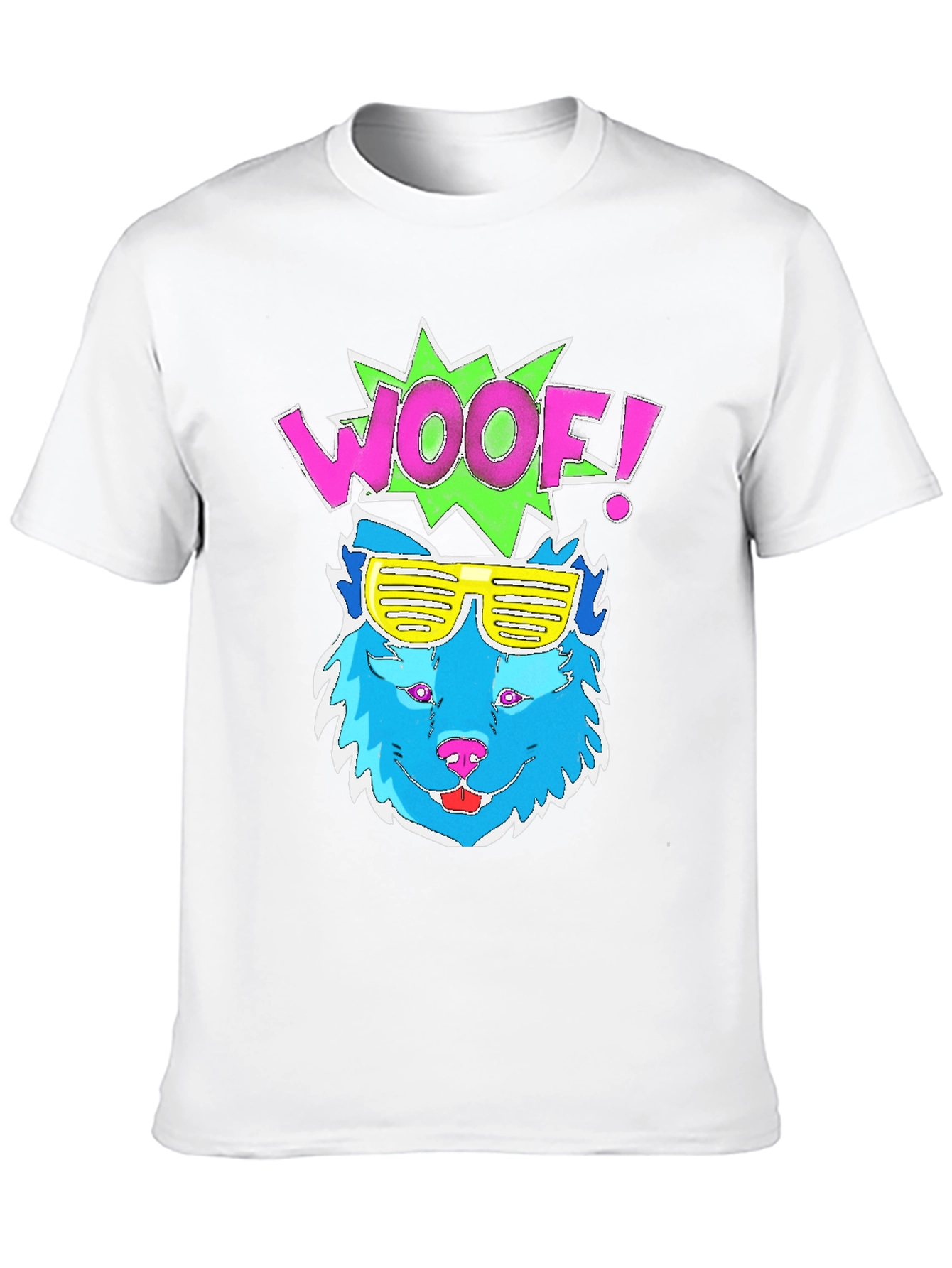 Woof! Dog Graphic Tee - Cool Shades