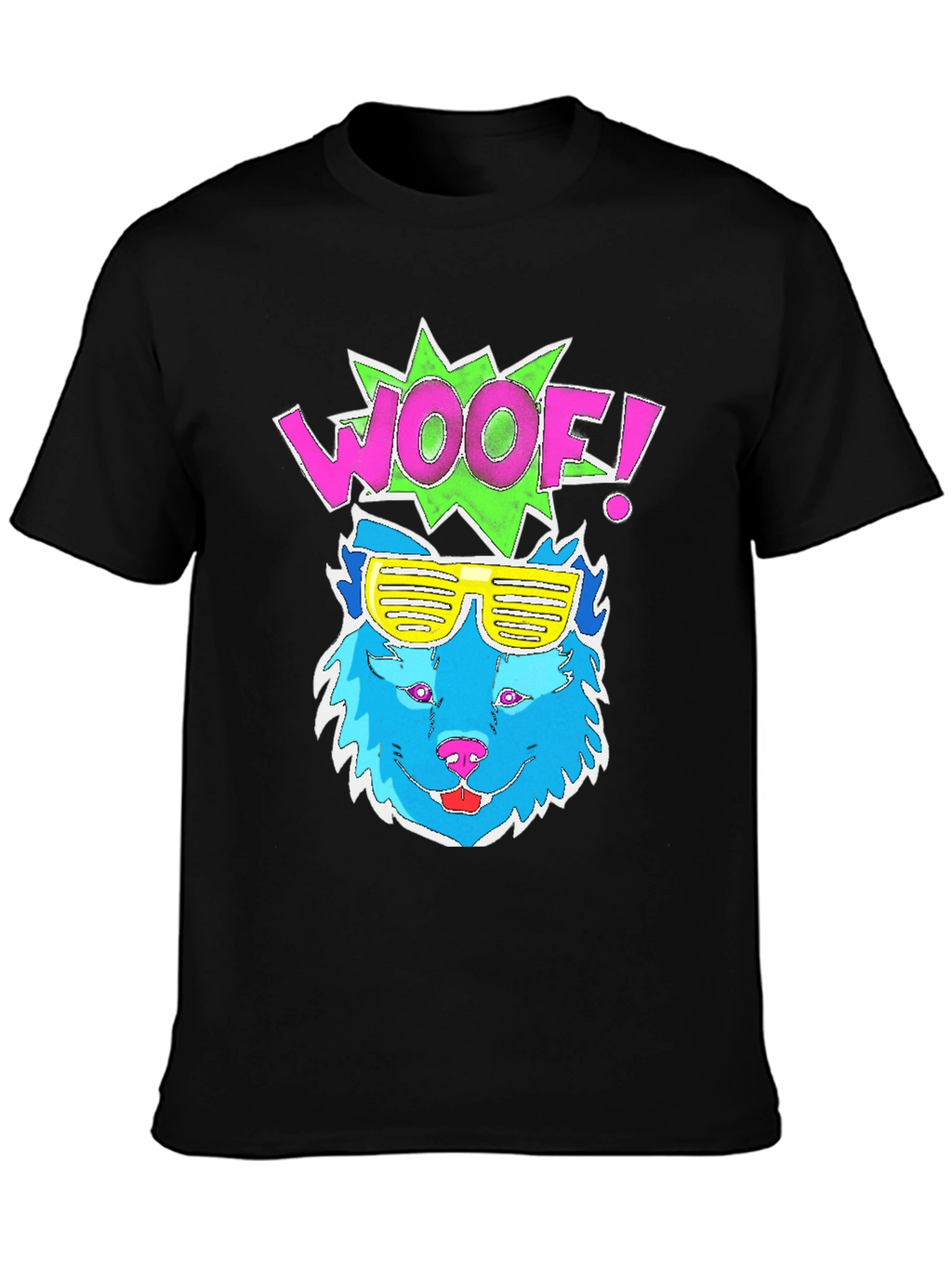 Woof! Dog Graphic Tee - Cool Shades