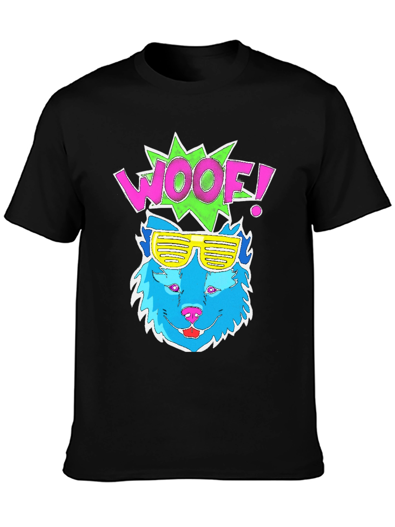 Woof! Dog Graphic Tee - Cool Shades