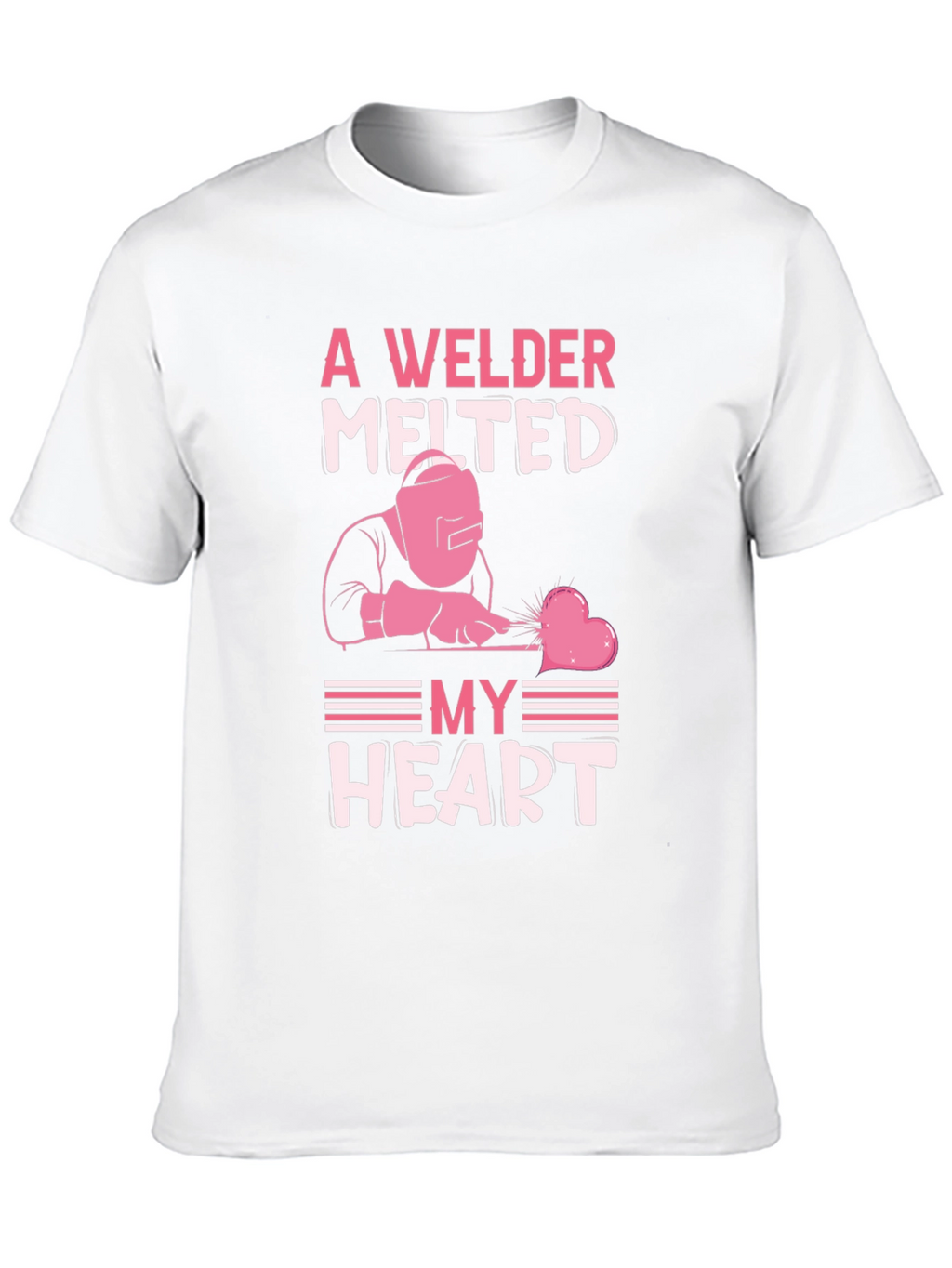 Welder Melted My Heart Graphic T-Shirt