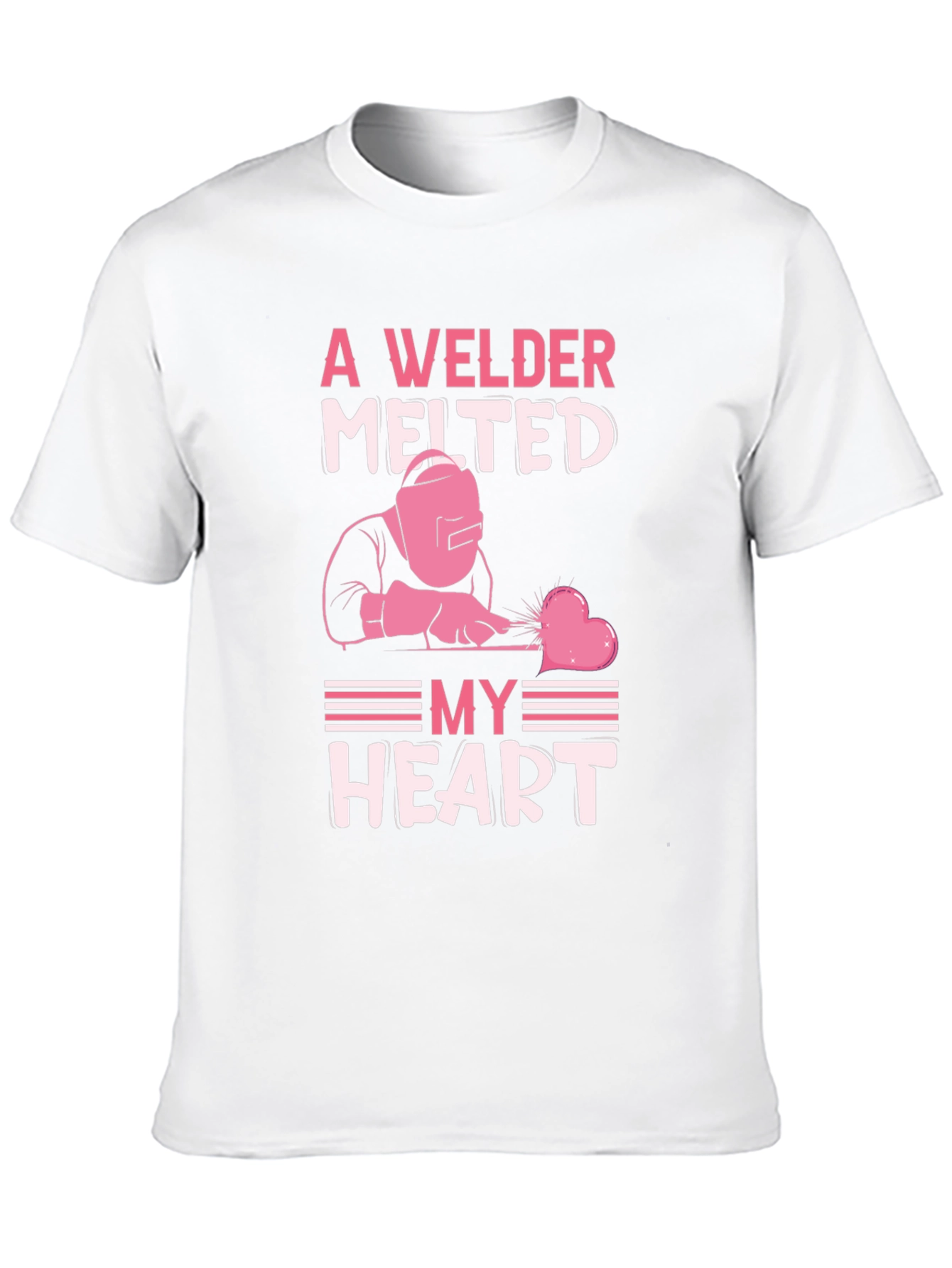 Welder Melted My Heart Graphic T-Shirt