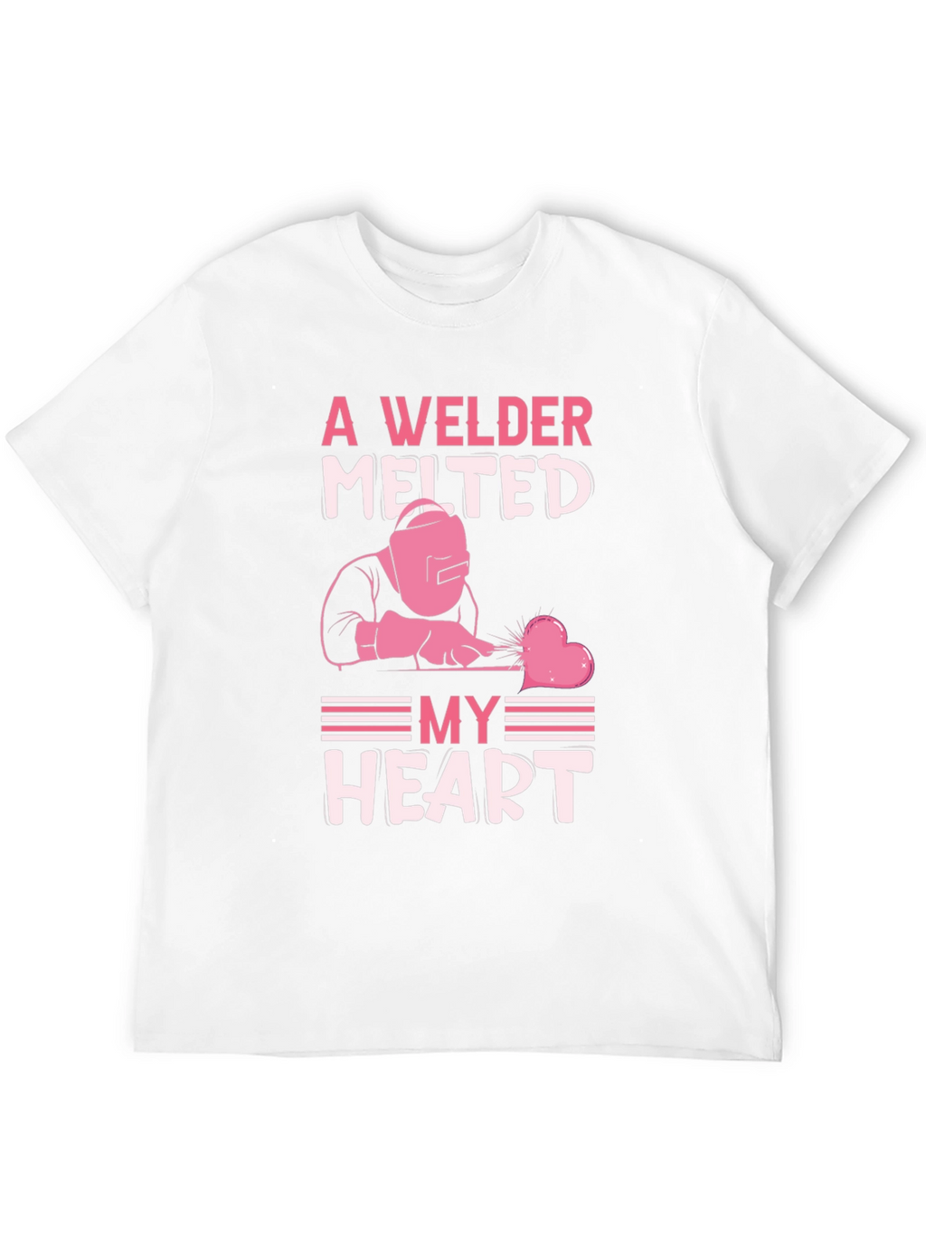 Welder Melted My Heart Graphic T-Shirt