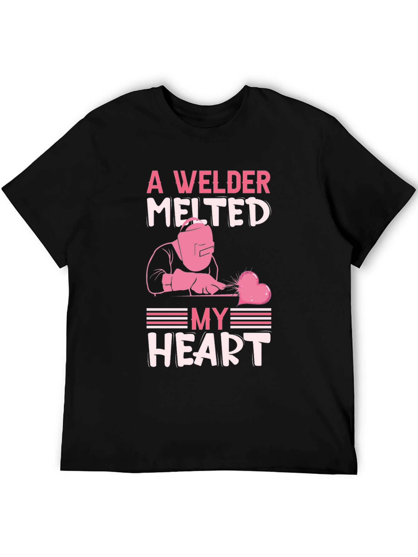 Welder Melted My Heart Graphic T-Shirt