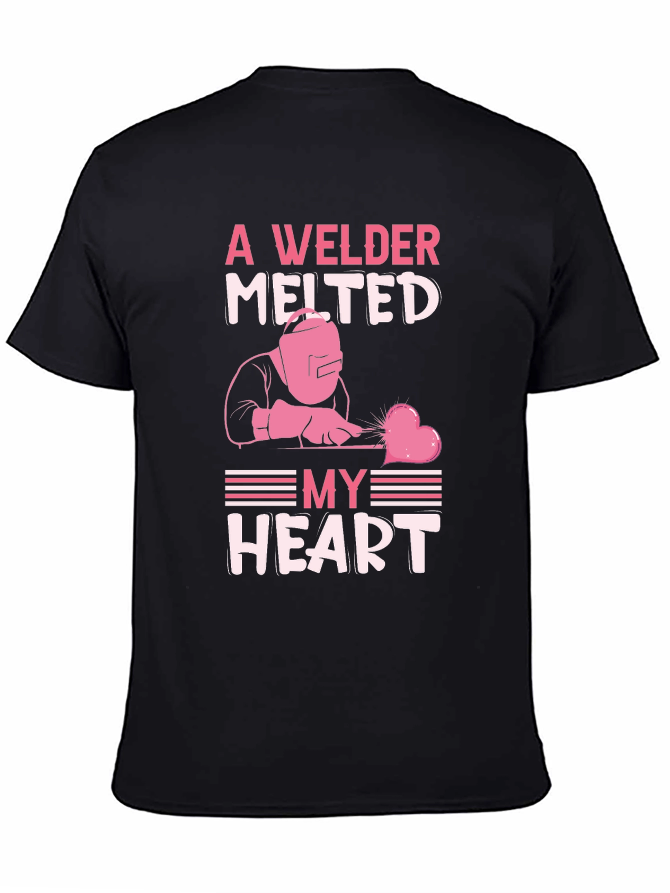 Welder Melted My Heart Graphic T-Shirt