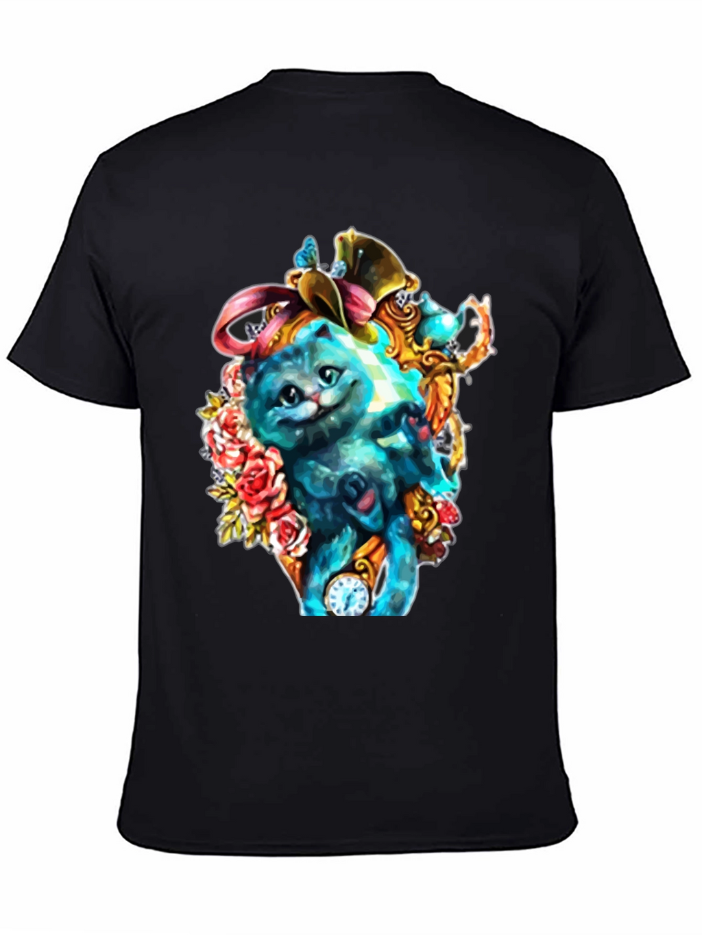 Whimsical Cat Art T-Shirt