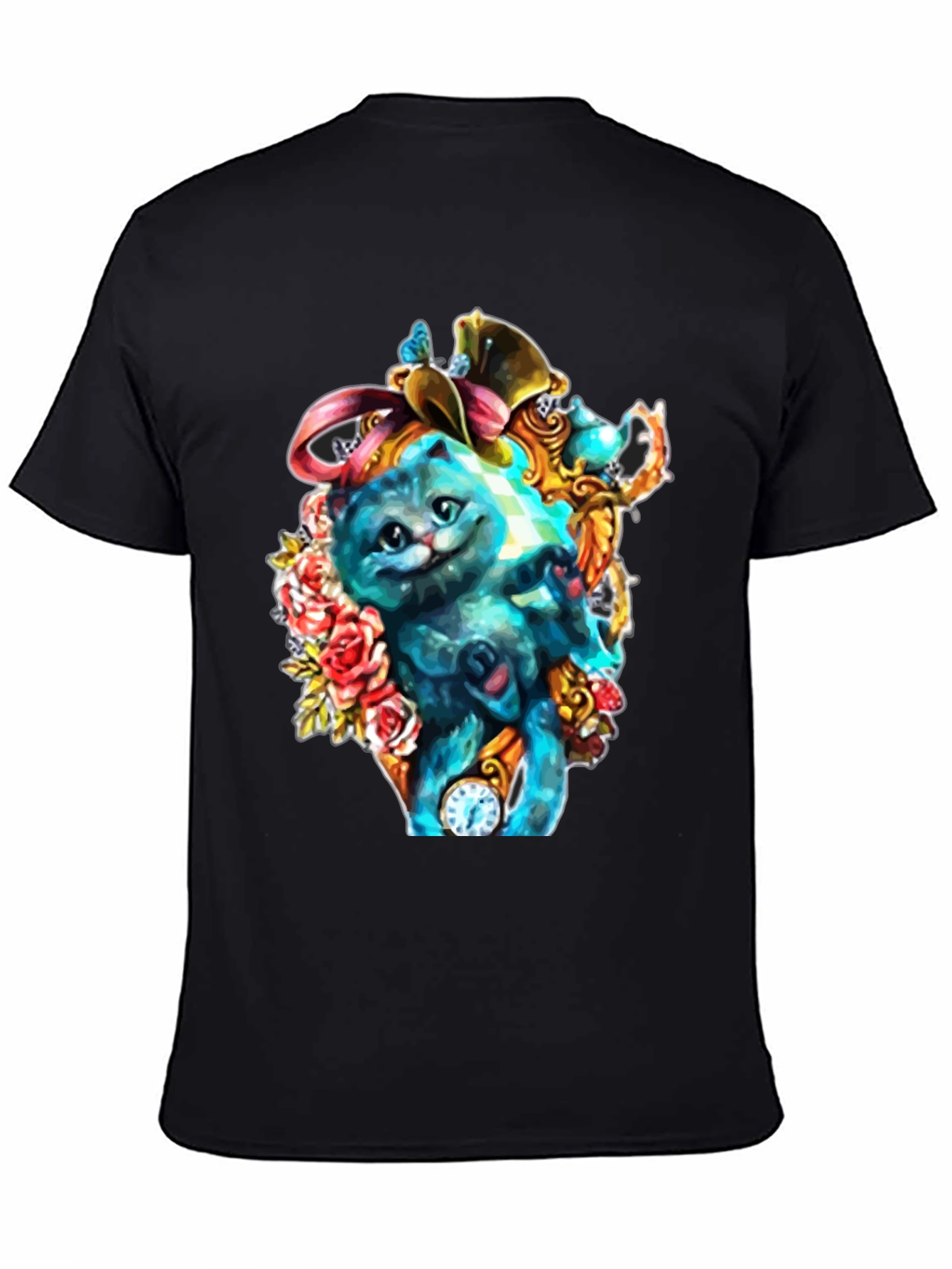 Whimsical Cat Art T-Shirt