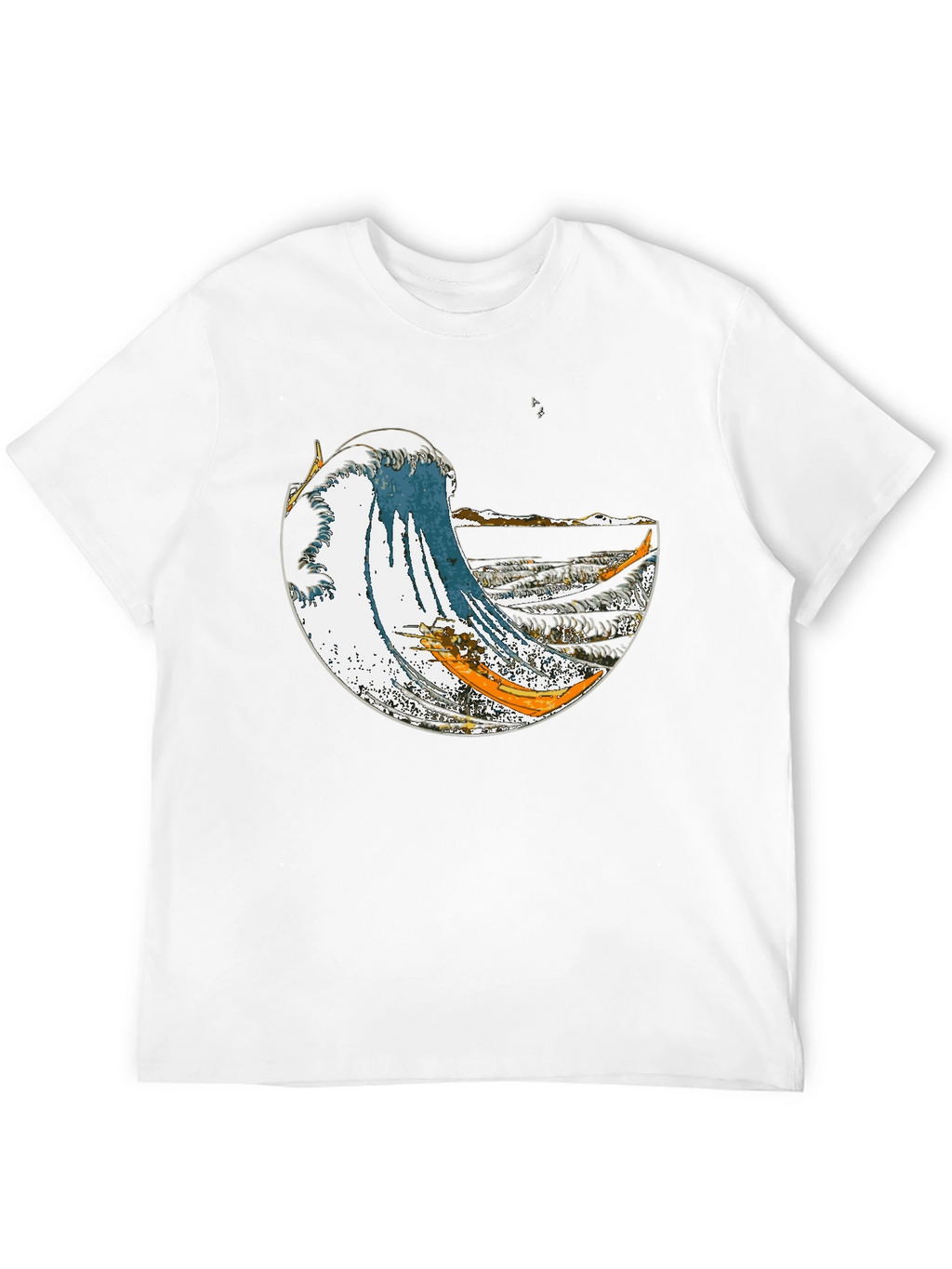 Great Wave Graphic Tee - Stylish Cotton Blend