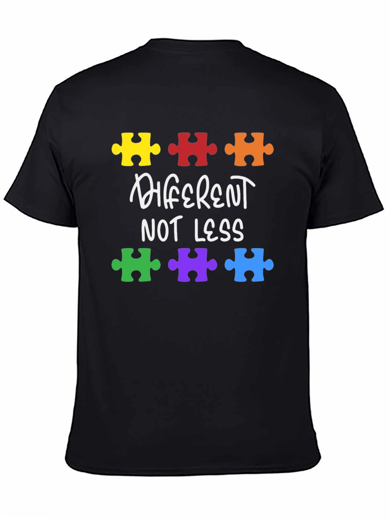 Autism Awareness Puzzle T-Shirt - Different Not Less