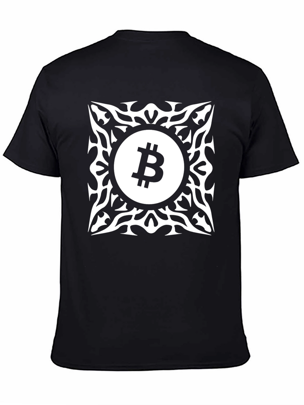 Bitcoin Tribal Graphic Tee - Crypto Fashion