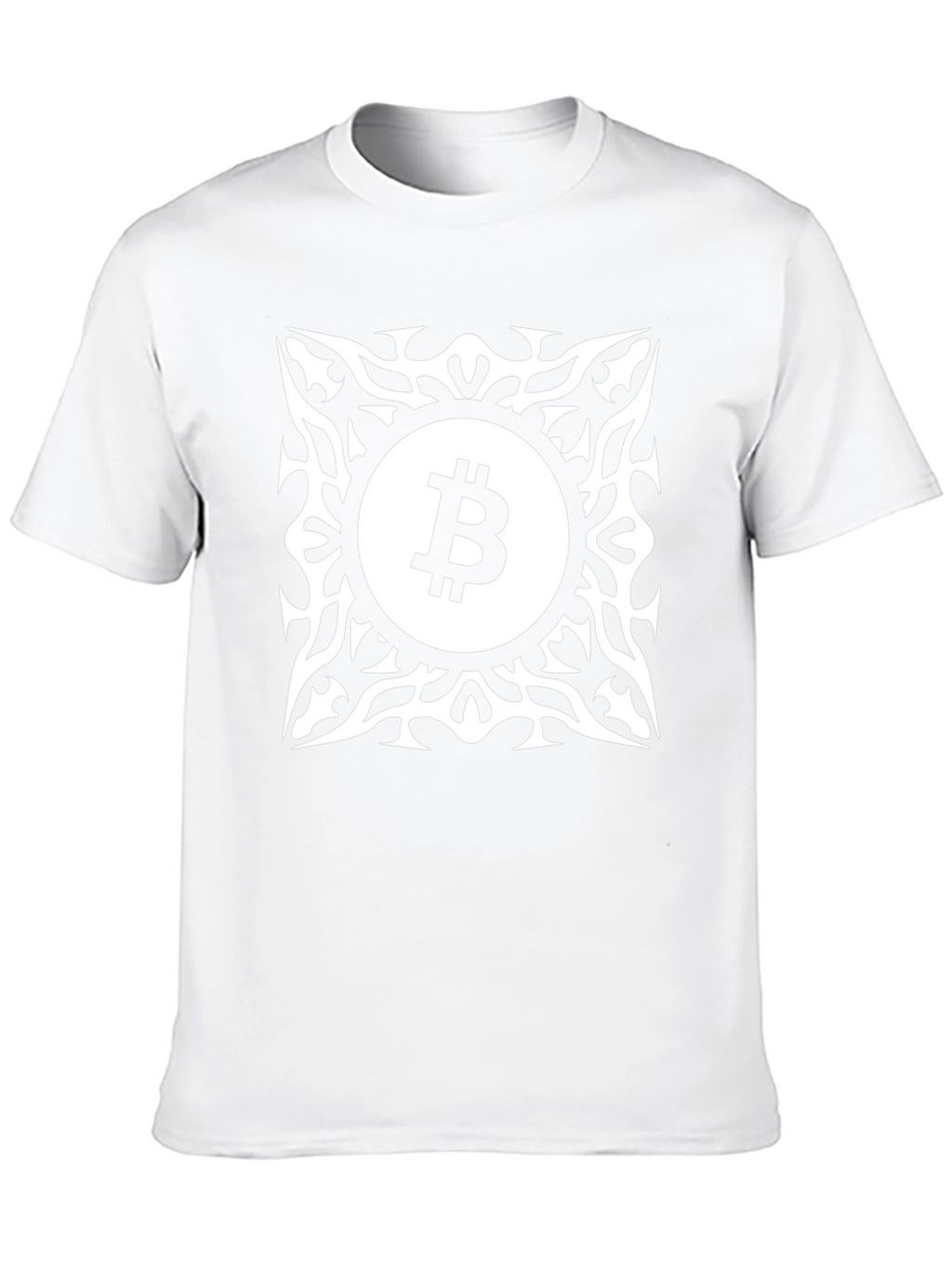 Bitcoin Tribal Graphic Tee - Crypto Fashion