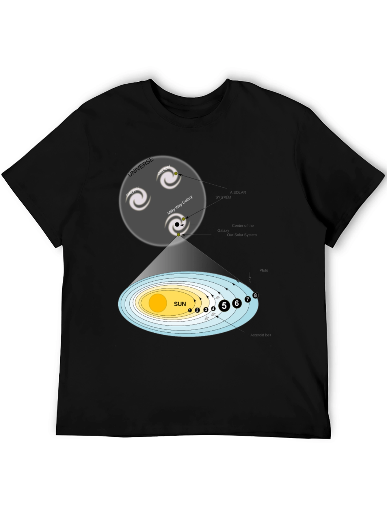 Universe & Solar System Graphic T-Shirt