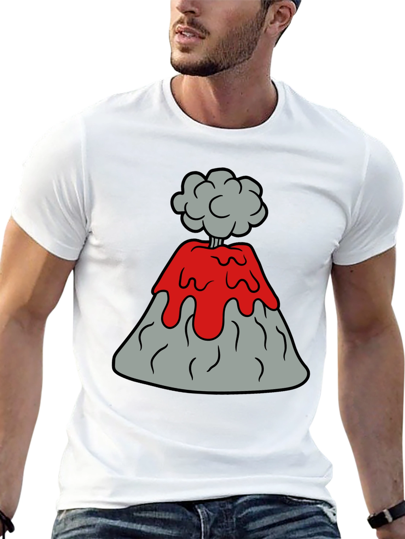 Volcano Explosion Graphic Tee