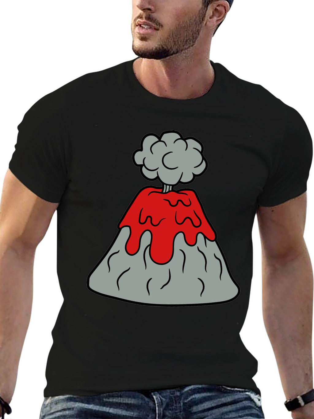 Volcano Explosion Graphic Tee